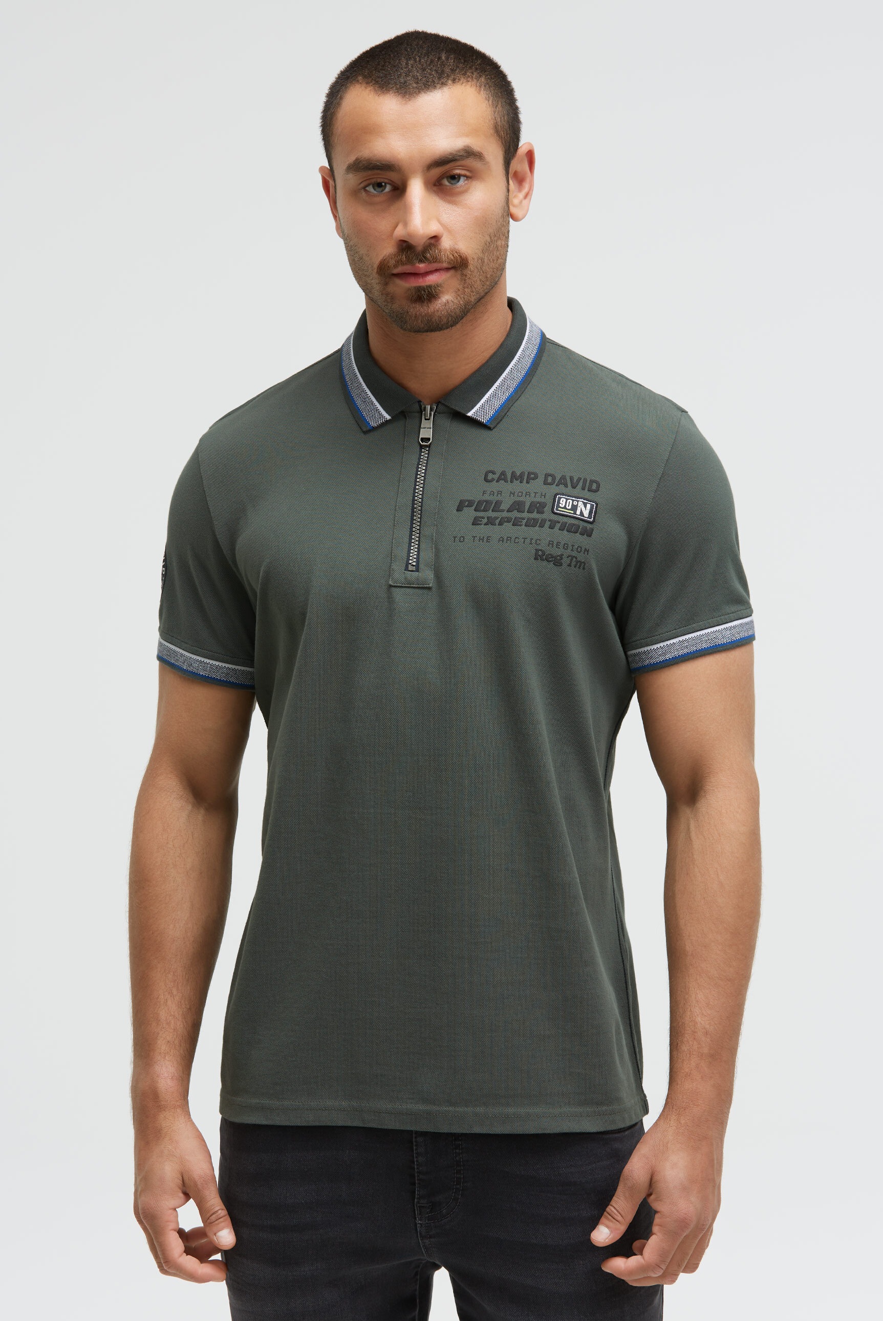 Thumbnail - CAMP DAVID Poloshirt aus Baumwolle