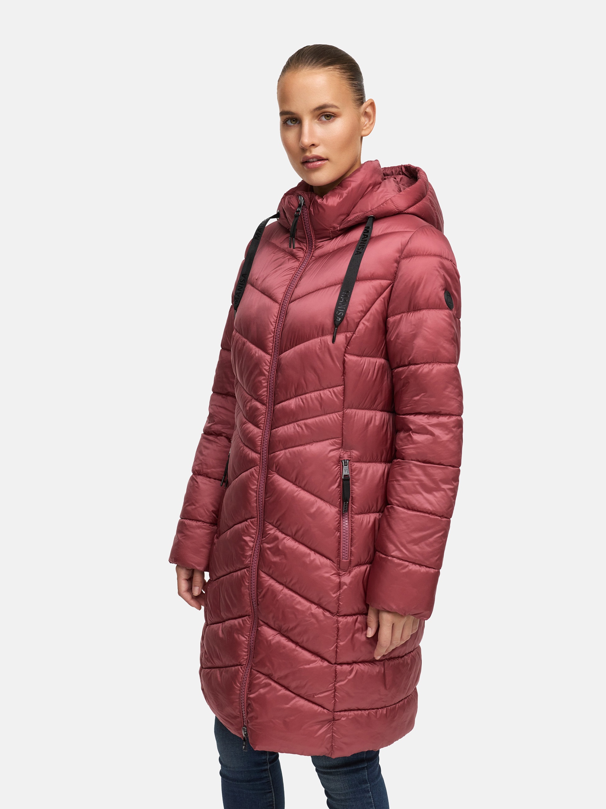 Thumbnail - MANISA Steppmantel mit abnehmbarer Kapuze