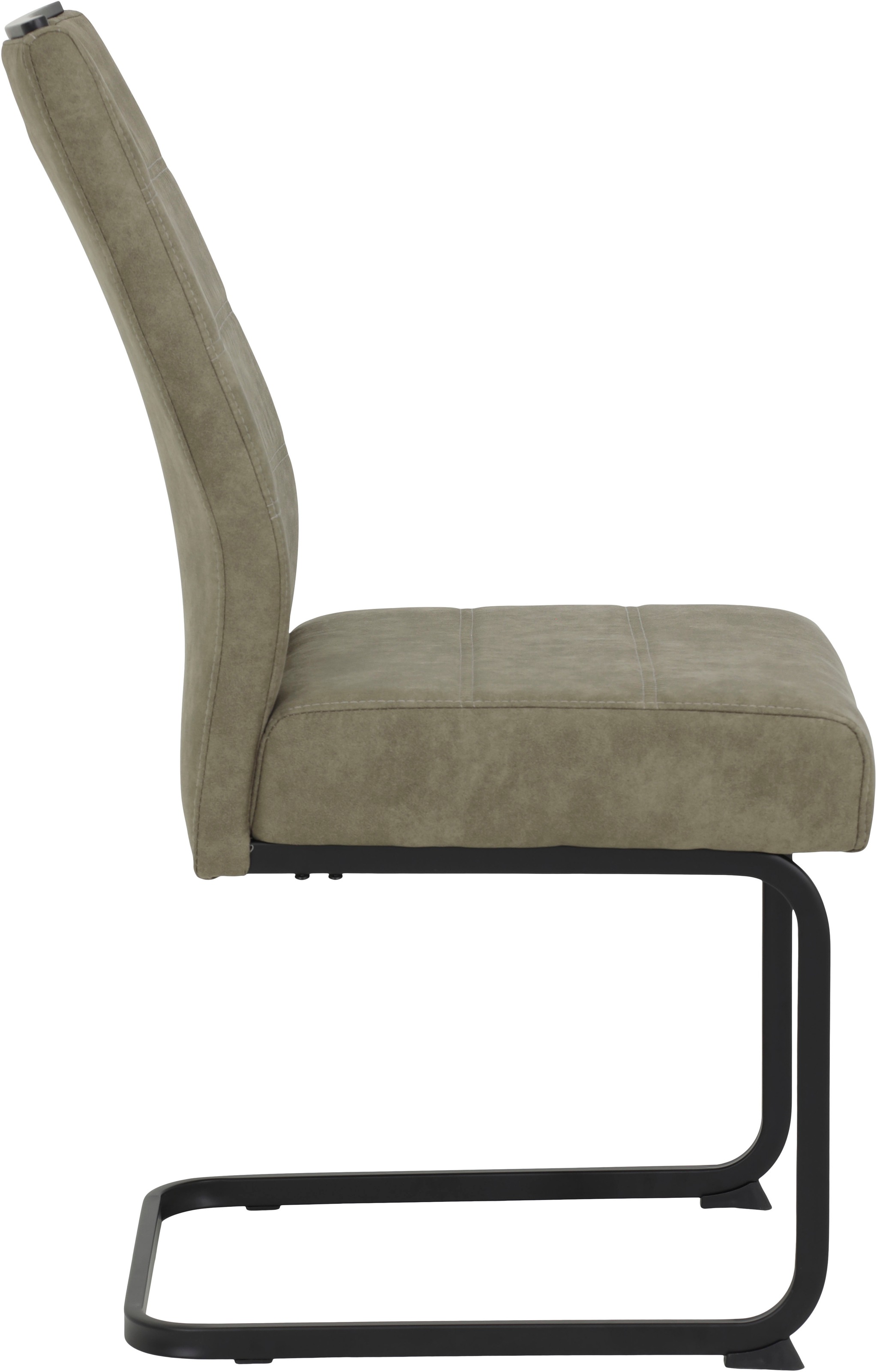 HELA Freischwinger »KERSTIN«, (Set), 2 St., Microfaser VINTAGE-Polyester, Freischwinger, XL Sitzbreite, Griff, Vintage Optik, 140kg belastbar