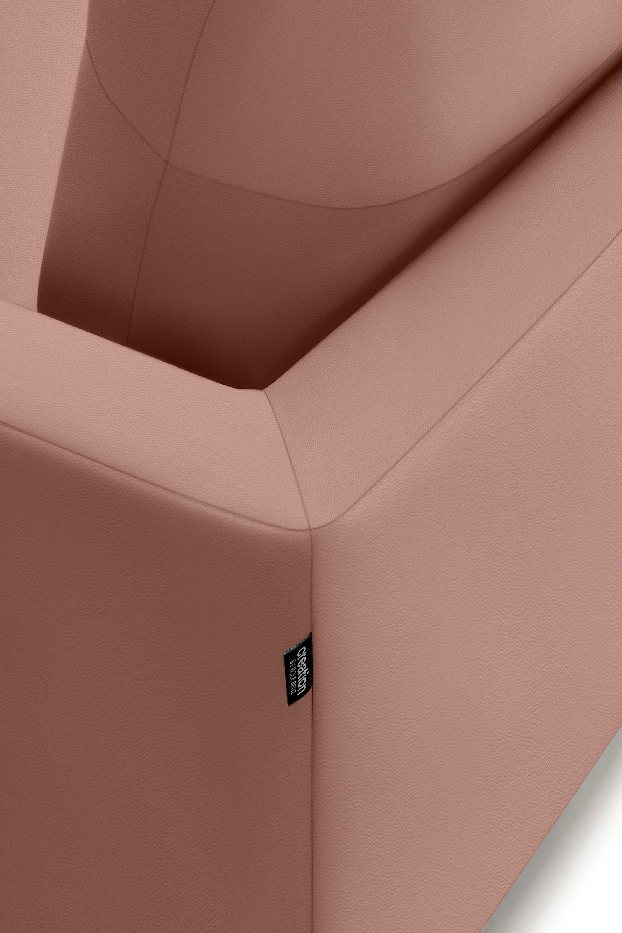 Creation BY ROLF BENZ Ecksofa »CR.414, Designecksofa, Polsterecke, L-Form«, wahlweise aus feinstem Rindsleder oder hochwertigem Chenille
