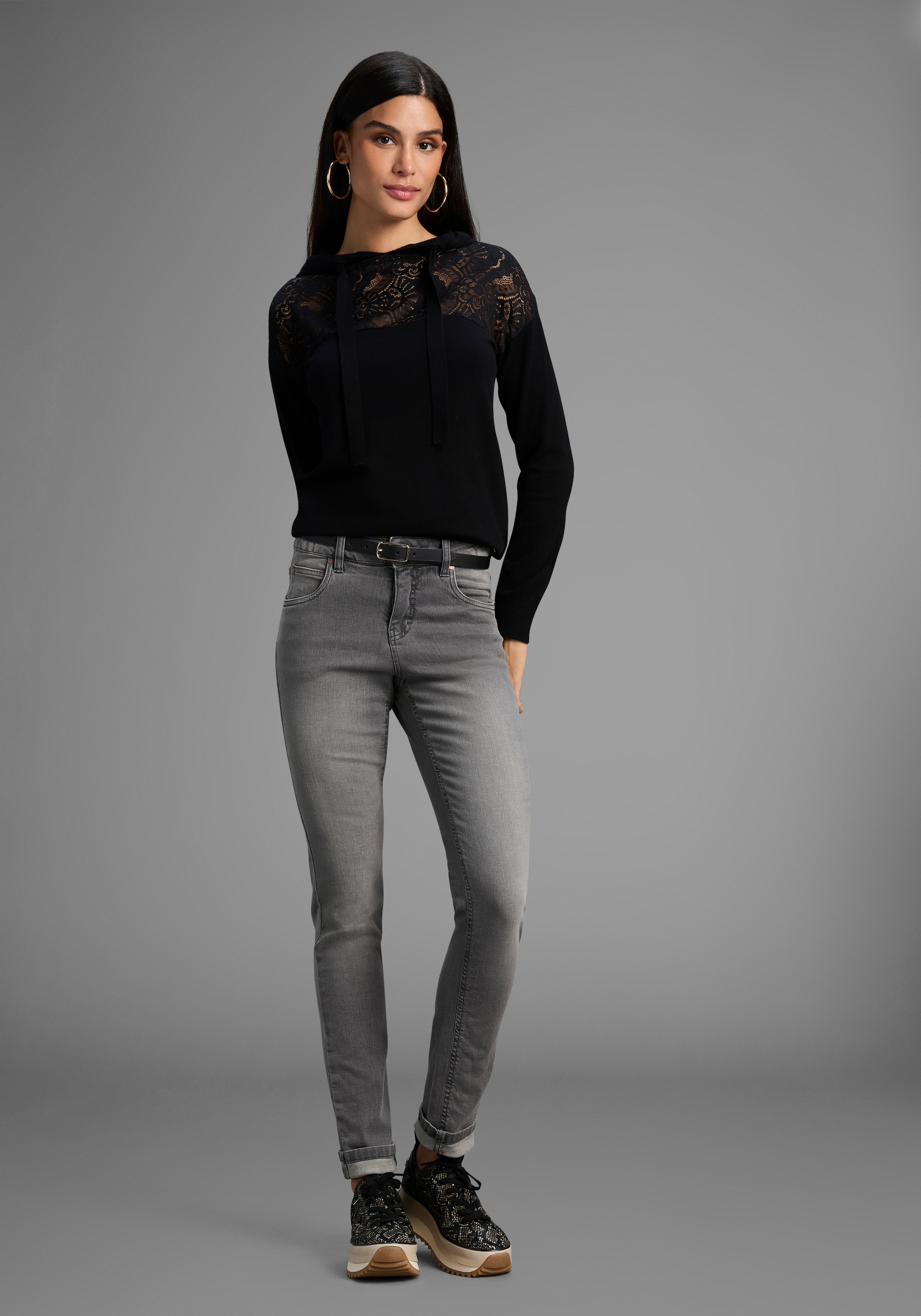 Laura Scott Kapuzenpullover, mit Spitze - NEUE KOLLEKTION
