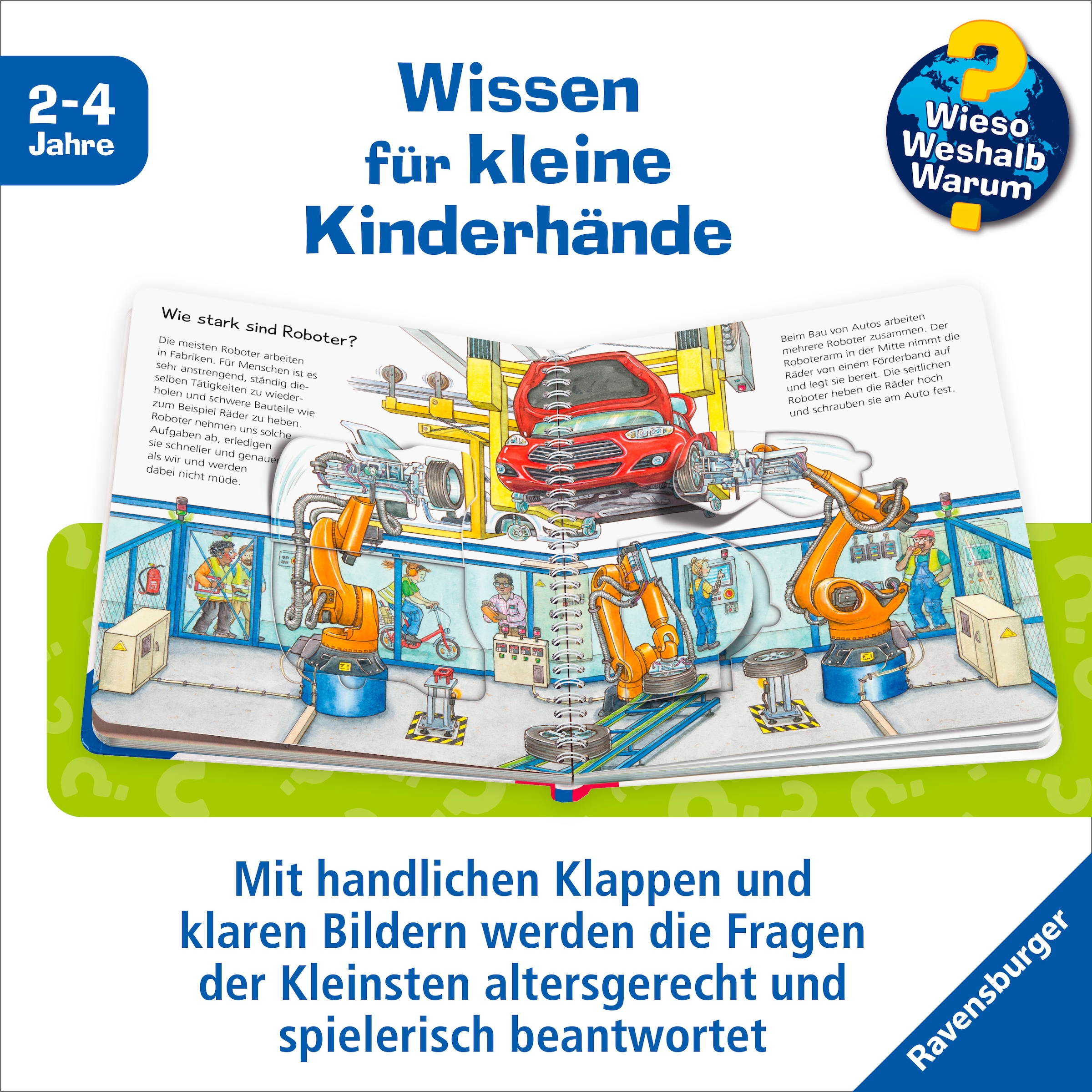 Ravensburger Buch »Wieso? Weshalb? Warum? junior, Band 78 - Die Roboter«, Made in Europe