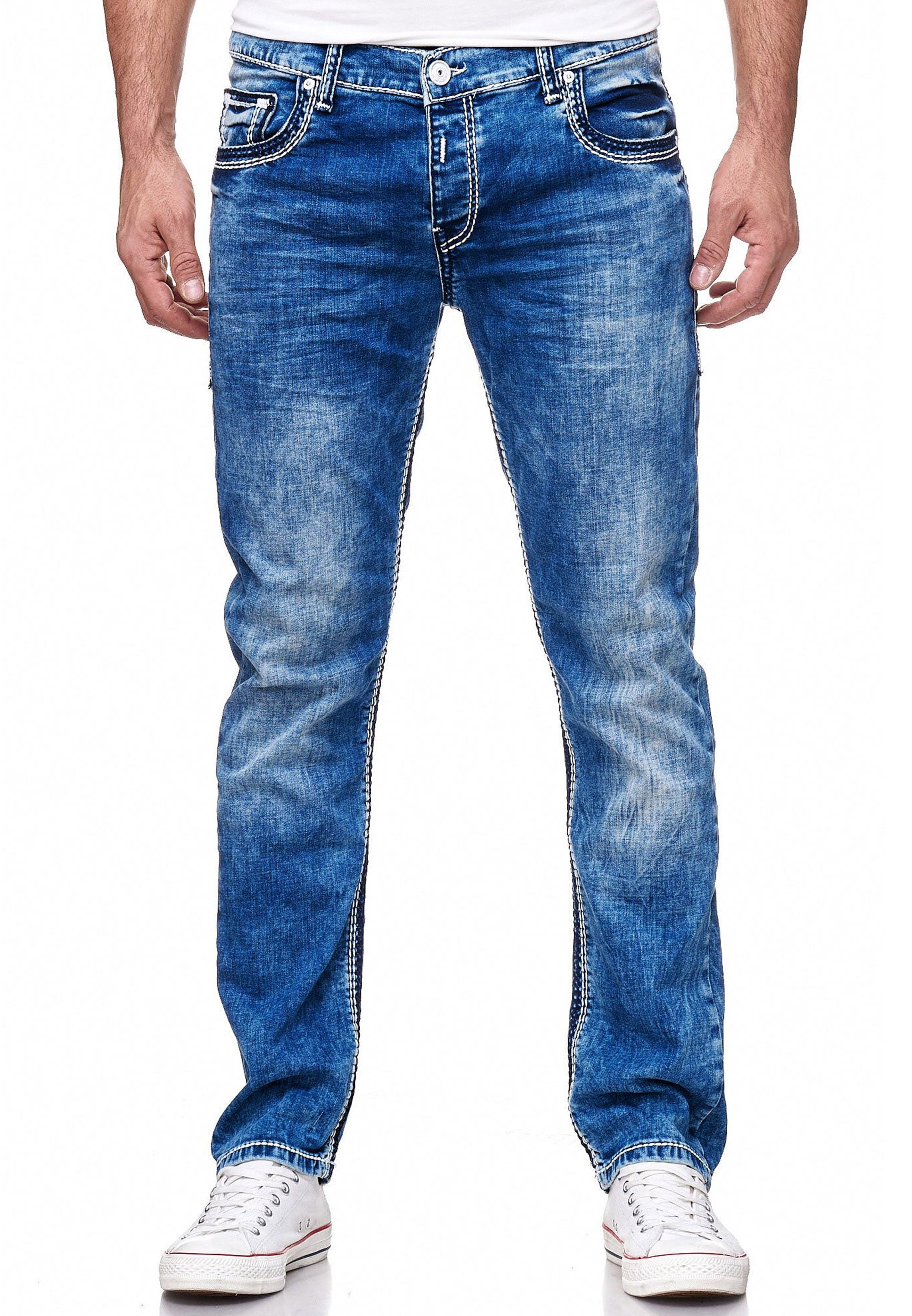 Rusty Neal Straight-Jeans »LEVIN 4«, im klassischen 5-Pocket-Stil