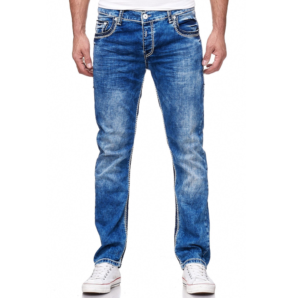 Rusty Neal Straight-Jeans »LEVIN 4« im klassischen 5-Pocket-Stil