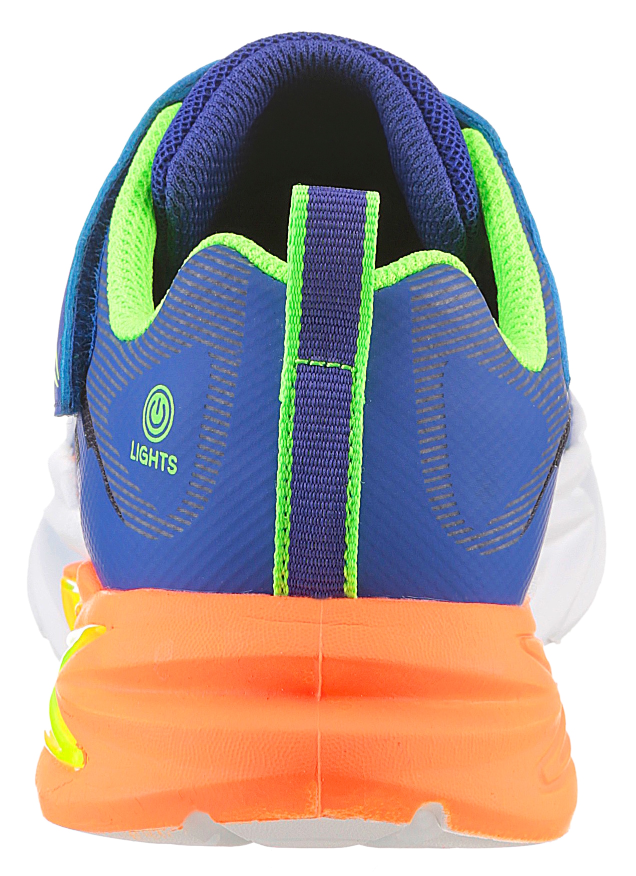 Skechers Kids Sneaker »FLEX-GLOW ULTRA«, Blink,-Klettschuh zum Schlüpfen, Neon, Größenschablone zum Download