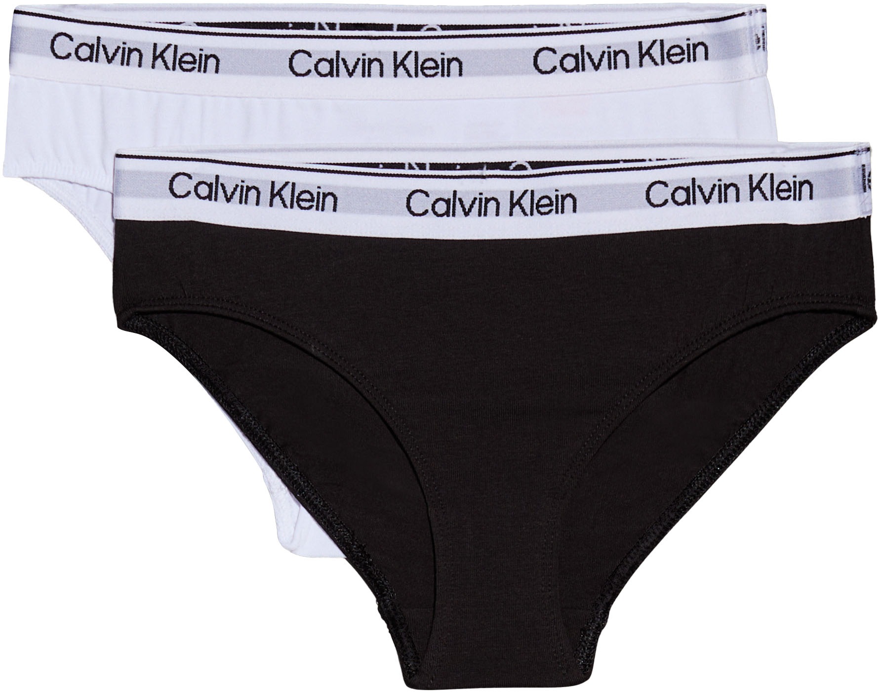 Calvin Klein Underwear Bikinislip »2PK BIKINI«, (Packung, 2er-Pack), für Kinder bis 16 Jahre mit Logo-Elastikbund