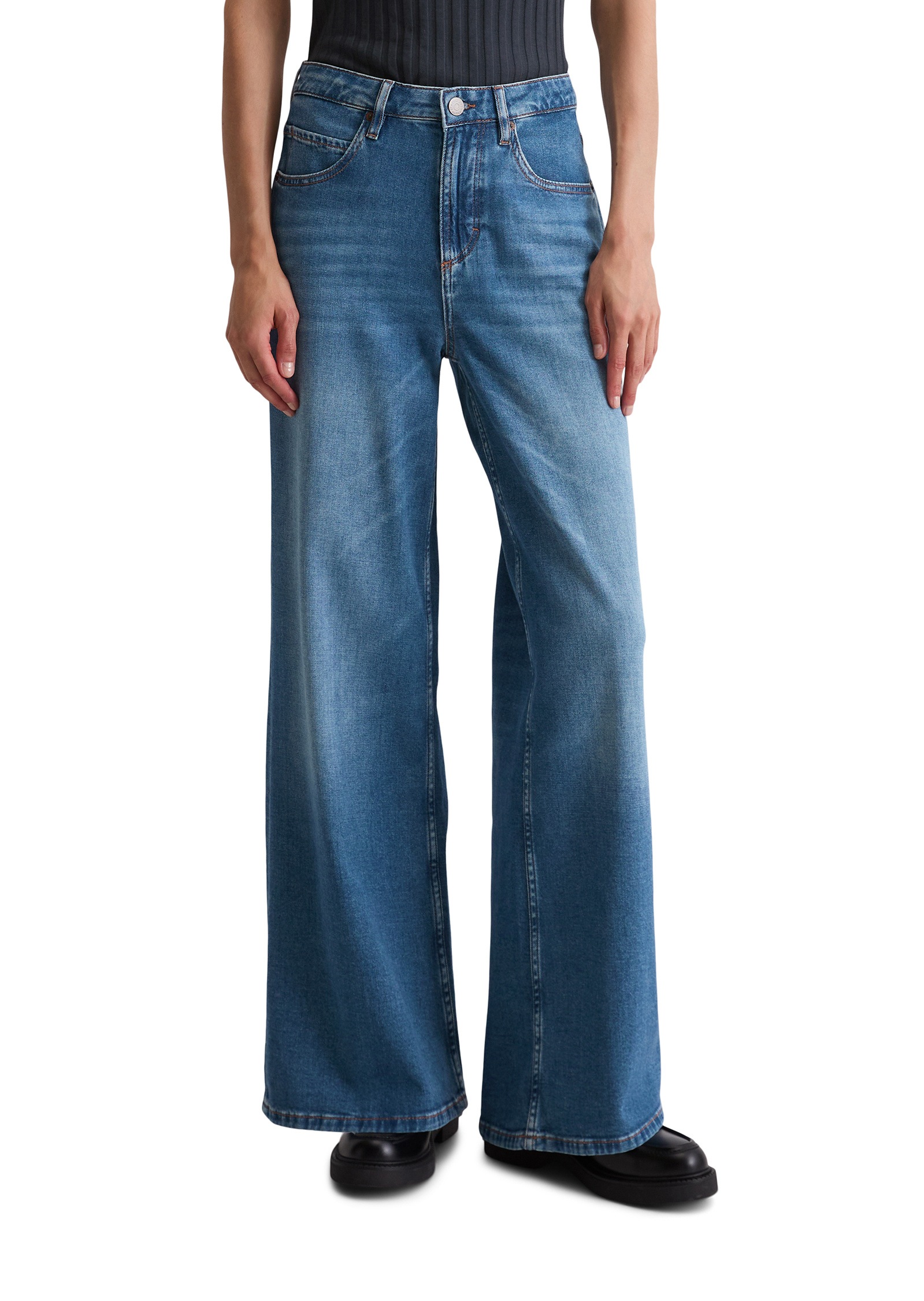 Marc OPolo Weite Jeans "aus Organic-Cotton-Lyocell-Stretch" günstig online kaufen