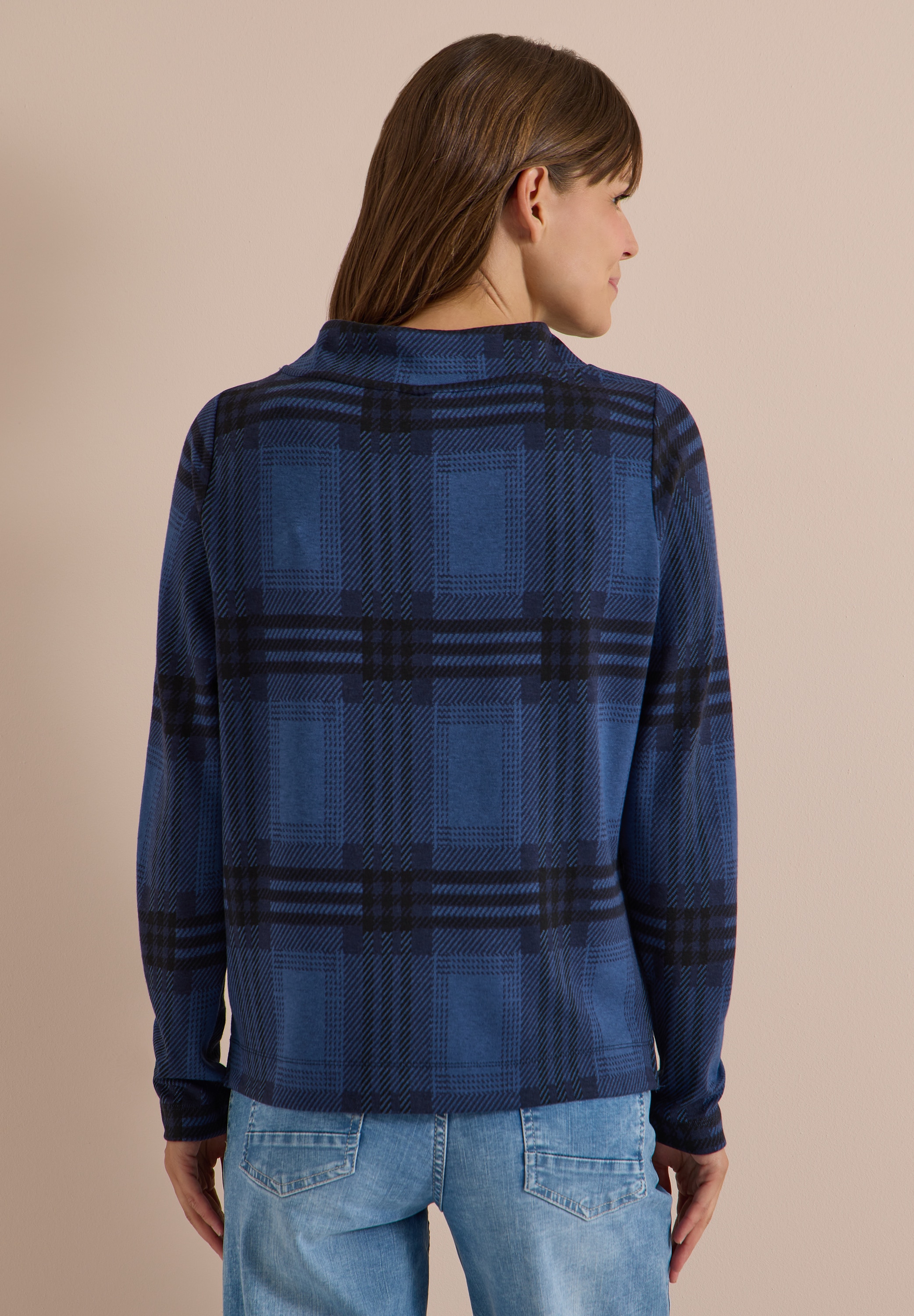 Cecil Langarmshirt Jacquard
