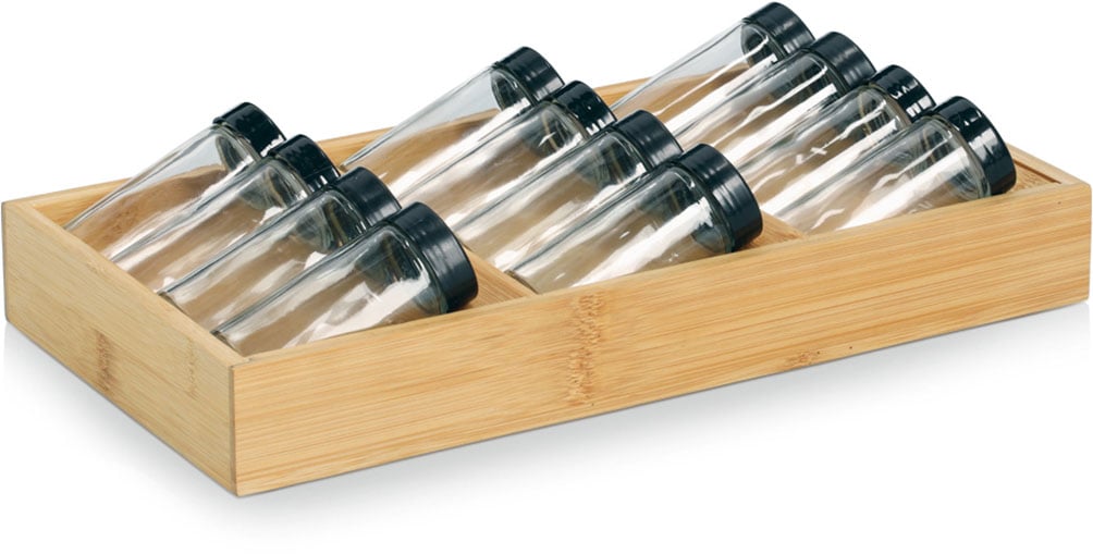 Zeller Present Gewürzstreuer "Gewürzeinsatz-Set, 13-tlg., Bambus/Glas" über günstig online kaufen