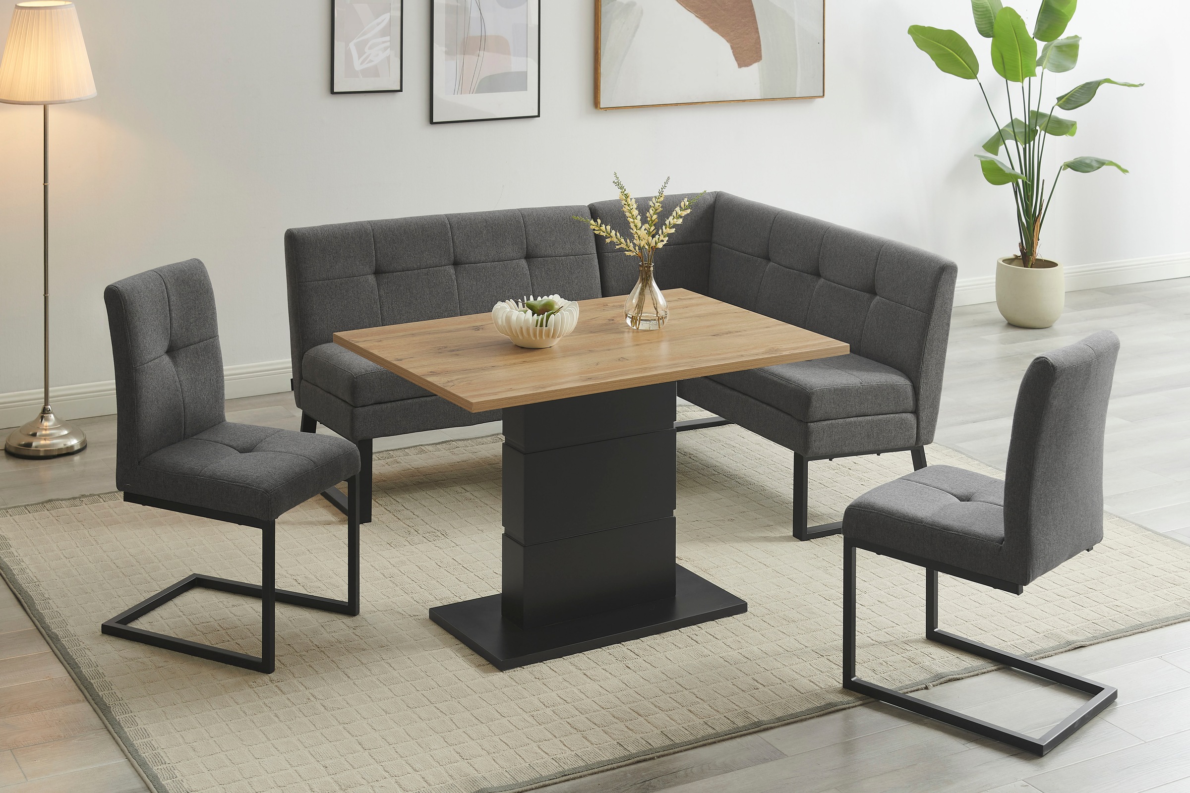 OTTO home Eckbank "Geranie, Sitzbank, Essbank, pflegeleichter Strukturstoff günstig online kaufen