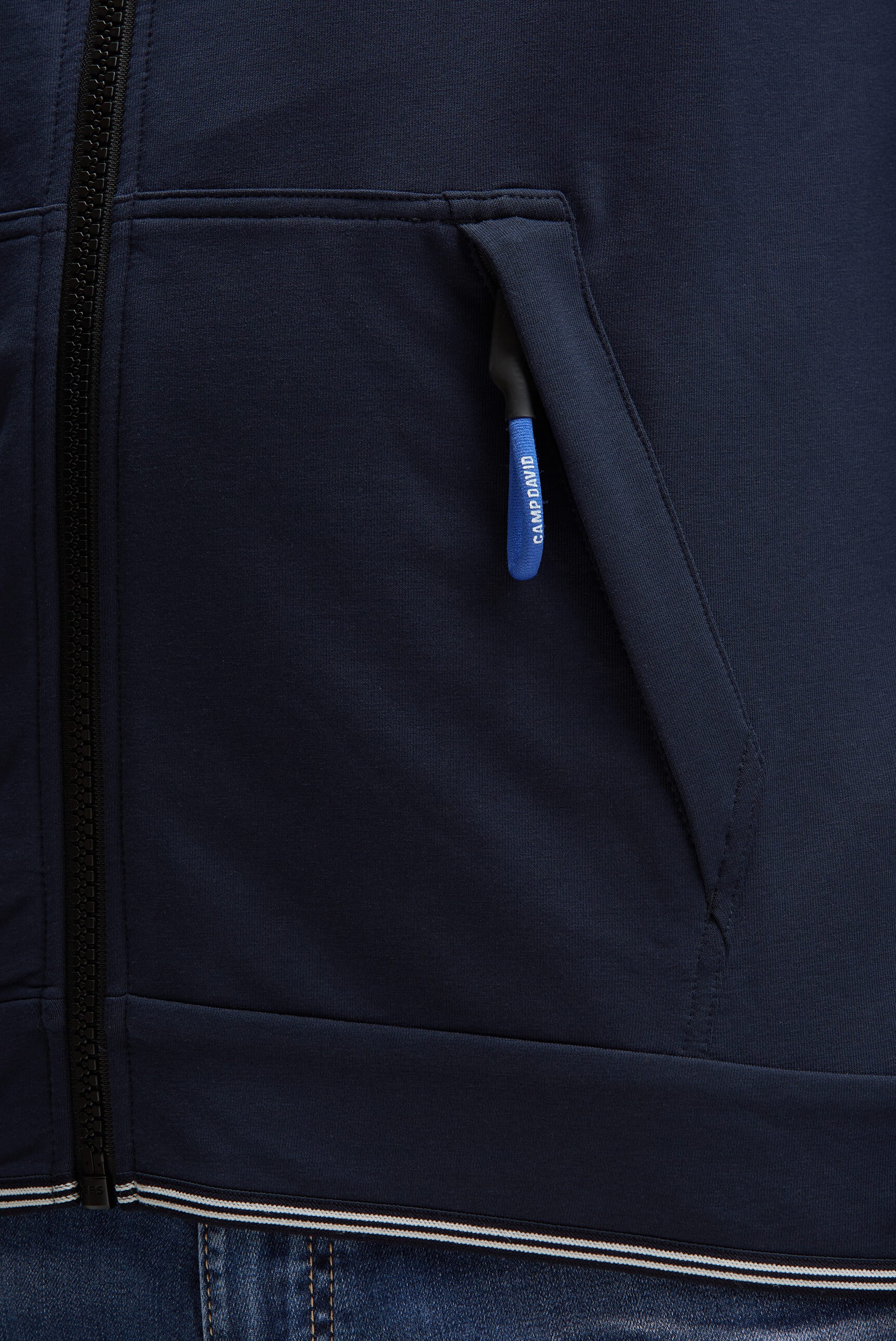 CAMP DAVID Sweatjacke mit reflektierenden Details