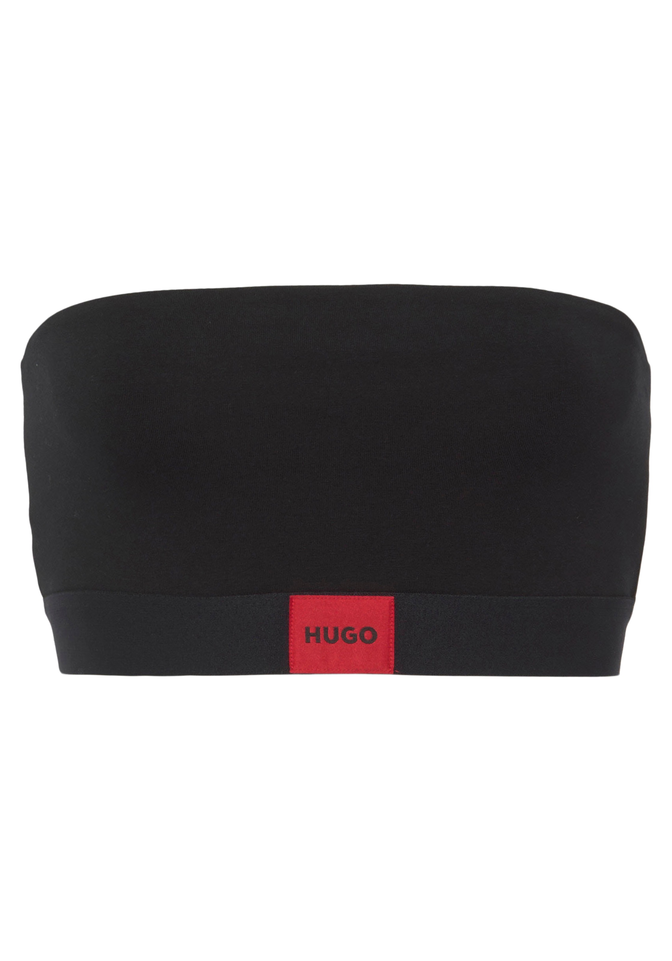 Black »BANDEAU RED BAUR mit BOSS Bandeau-BH aufgenähtem Logo HUGO LABEL«, | HUGO Friday