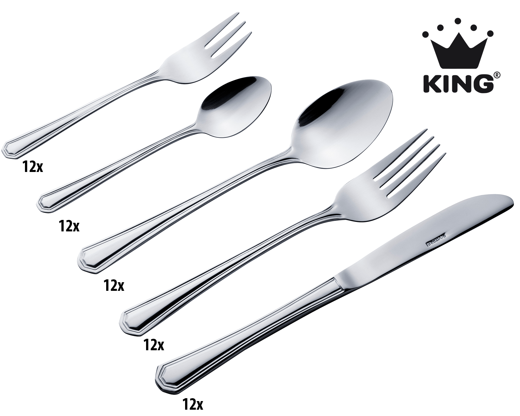 KING Besteck-Set ""Düsseldorf"" Besteck im zeitlosen Design günstig online kaufen