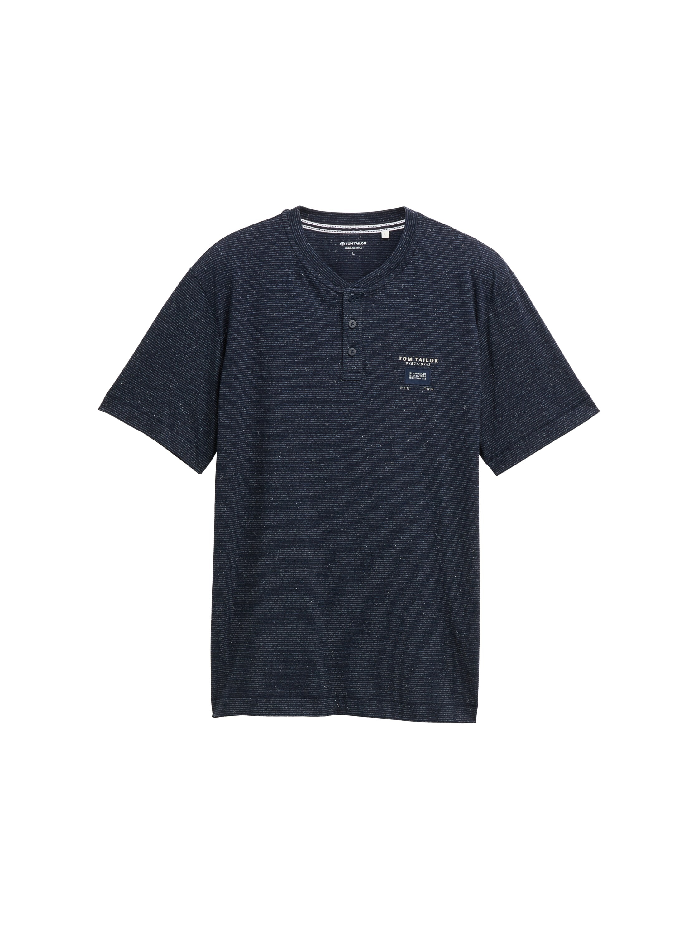 TOM TAILOR Henleyshirt, mit Logo-Label günstig online kaufen