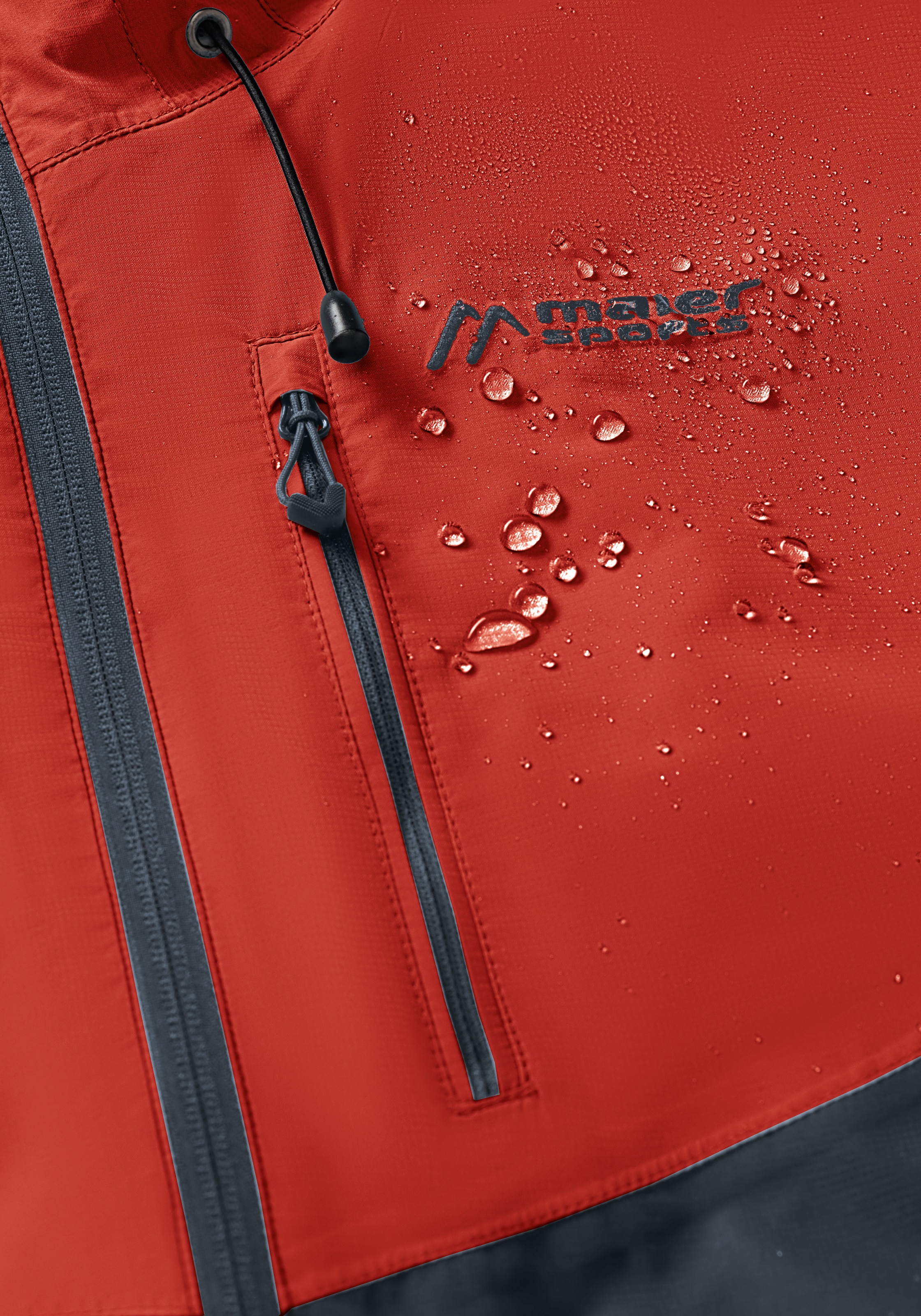 Maier Sports Outdoorjacke »Schlufterkopf M«, Herren Jacke wasserdicht, Funktionsjacke 3 Taschen außen + Innentasche