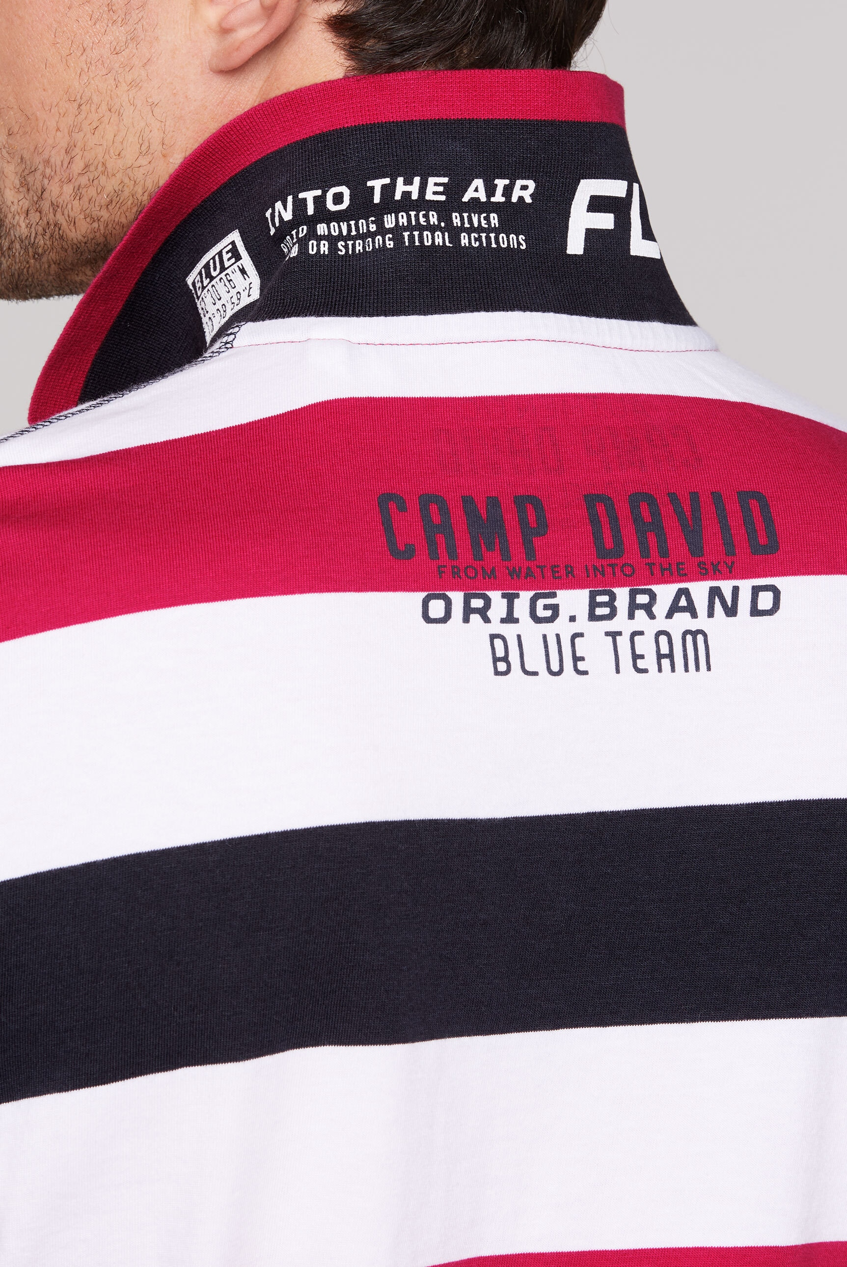 CAMP DAVID Poloshirt, aus Baumwolle