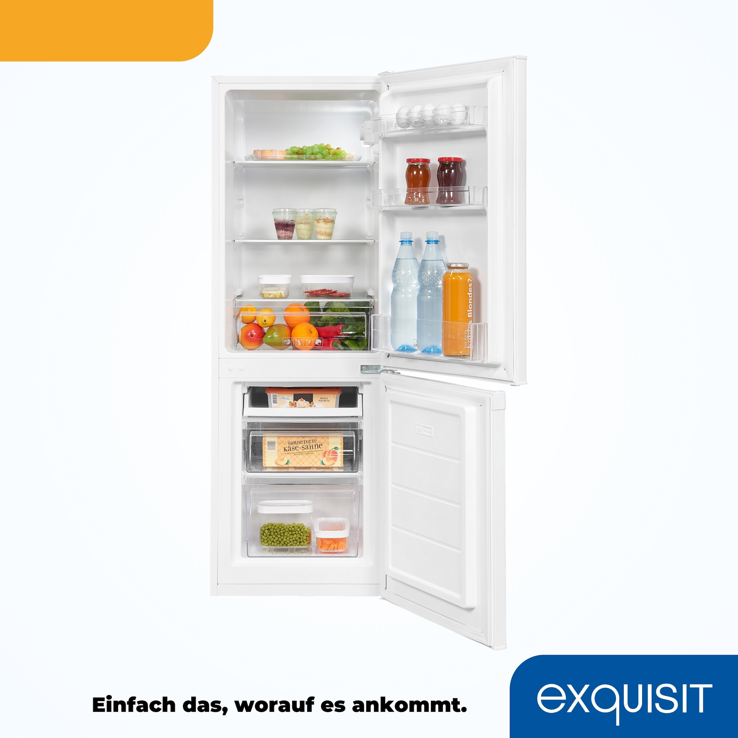 exquisit Kühl-/Gefrierkombination »KGC232-60-E-040E«, 173 L Volumen, 4 Sterne Gefrieren