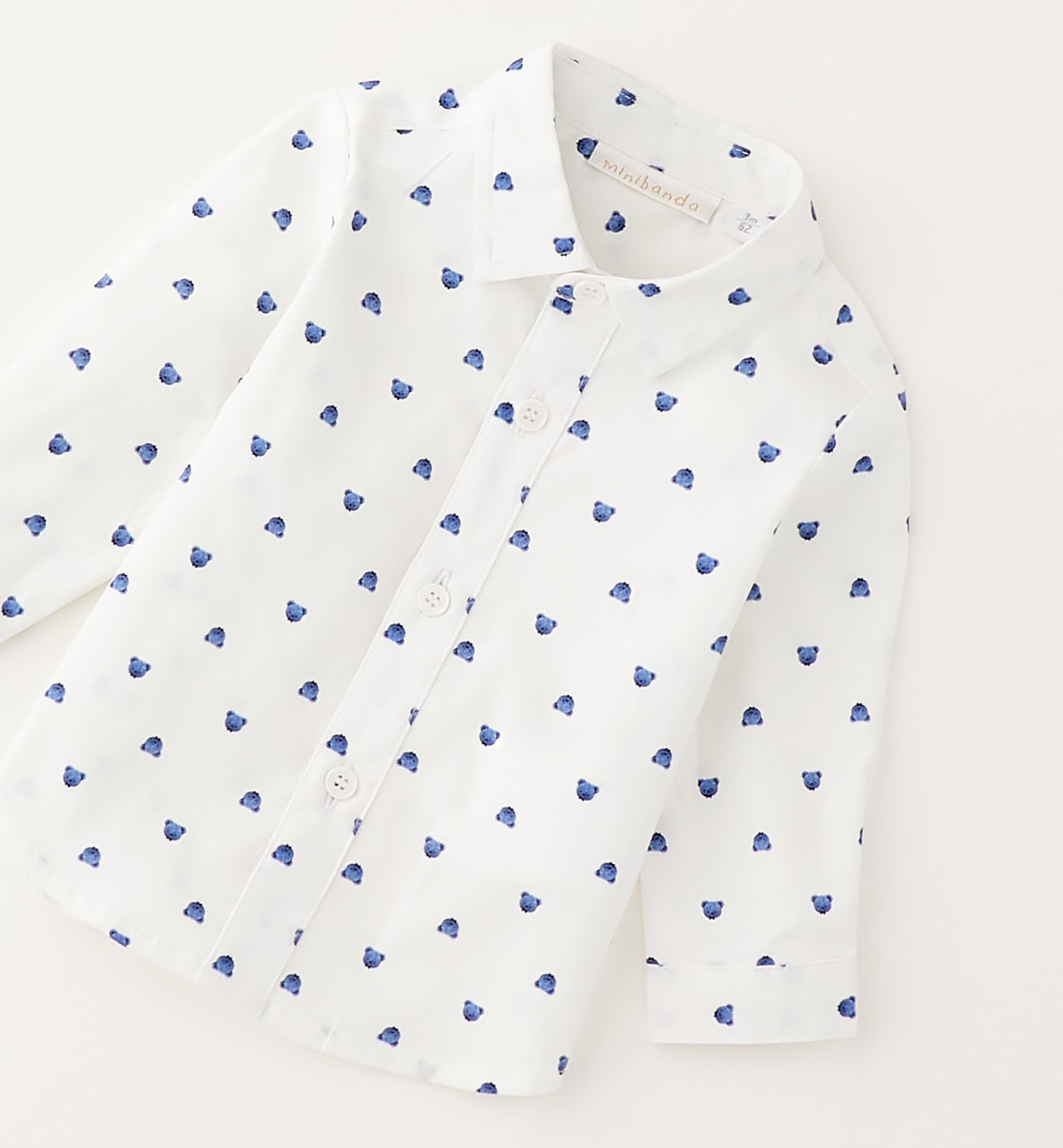 Minibanda Businessshirt "BABY BOY LONG SLEEVE SHIRT"
