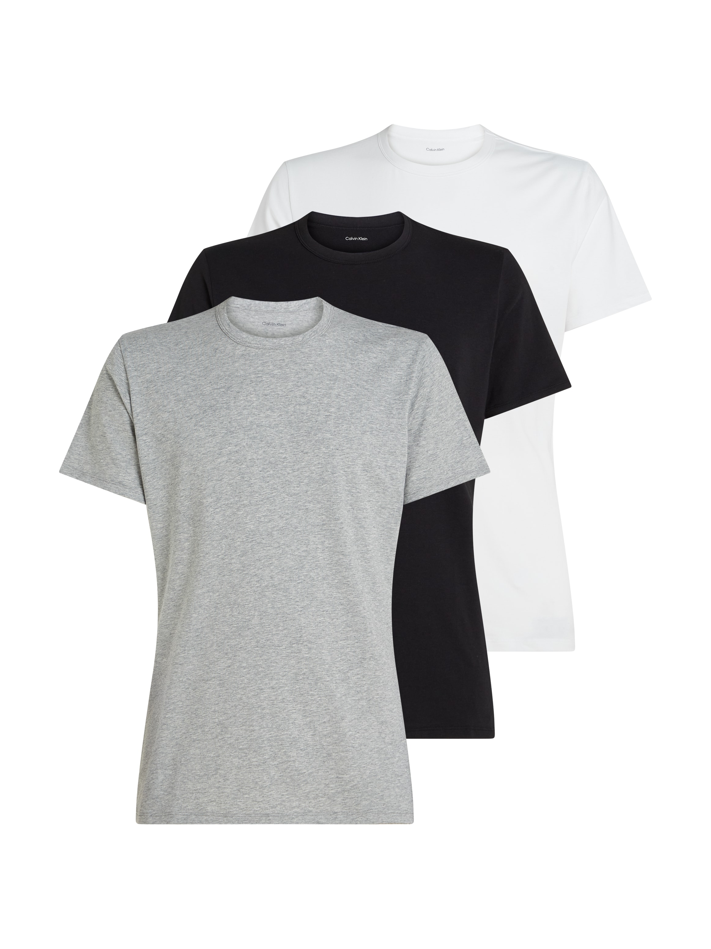 Calvin Klein Underwear T-Shirt »S/S CREW NECK 3PK«, (Packung, 3 tlg., 3er-Pack), mit Logo am Saum