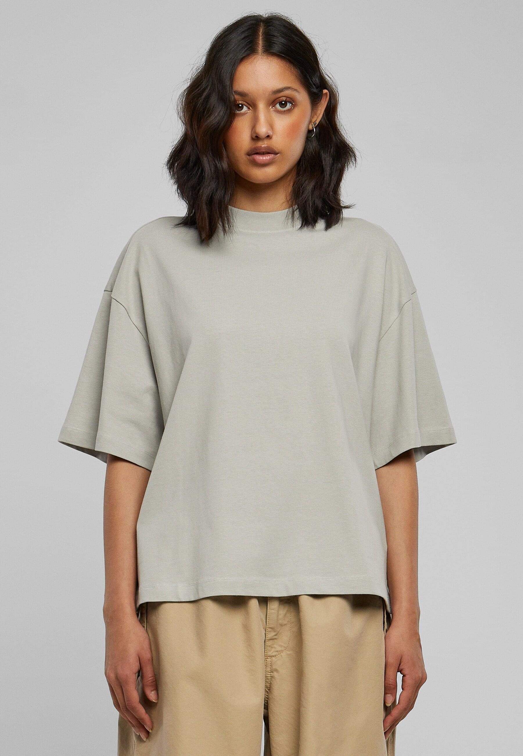 URBAN CLASSICS T-Shirt »Damen Ladies Organic Heavy Slit Tee«, (1 tlg.)  online bestellen | BAUR