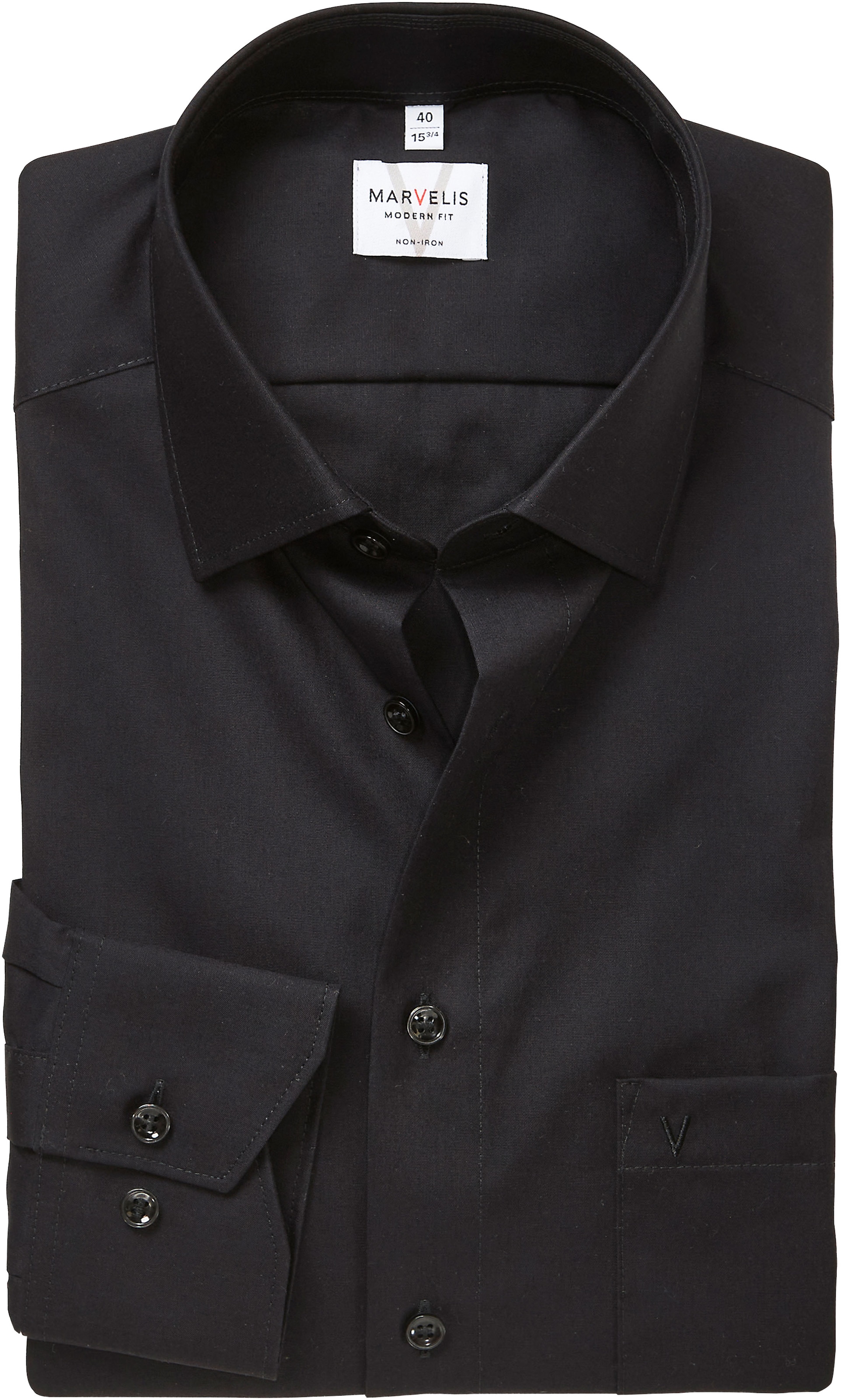 MARVELIS Langarmhemd modern fit, verlängerter Arm, Businesshemd, New-Kentkr günstig online kaufen