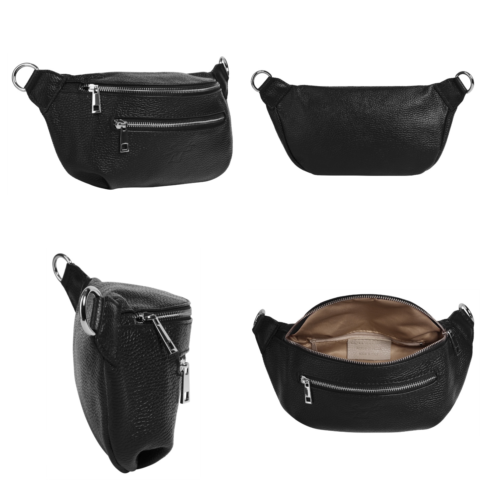 Samantha Look Gürteltasche, echt Leder, Made in Italy