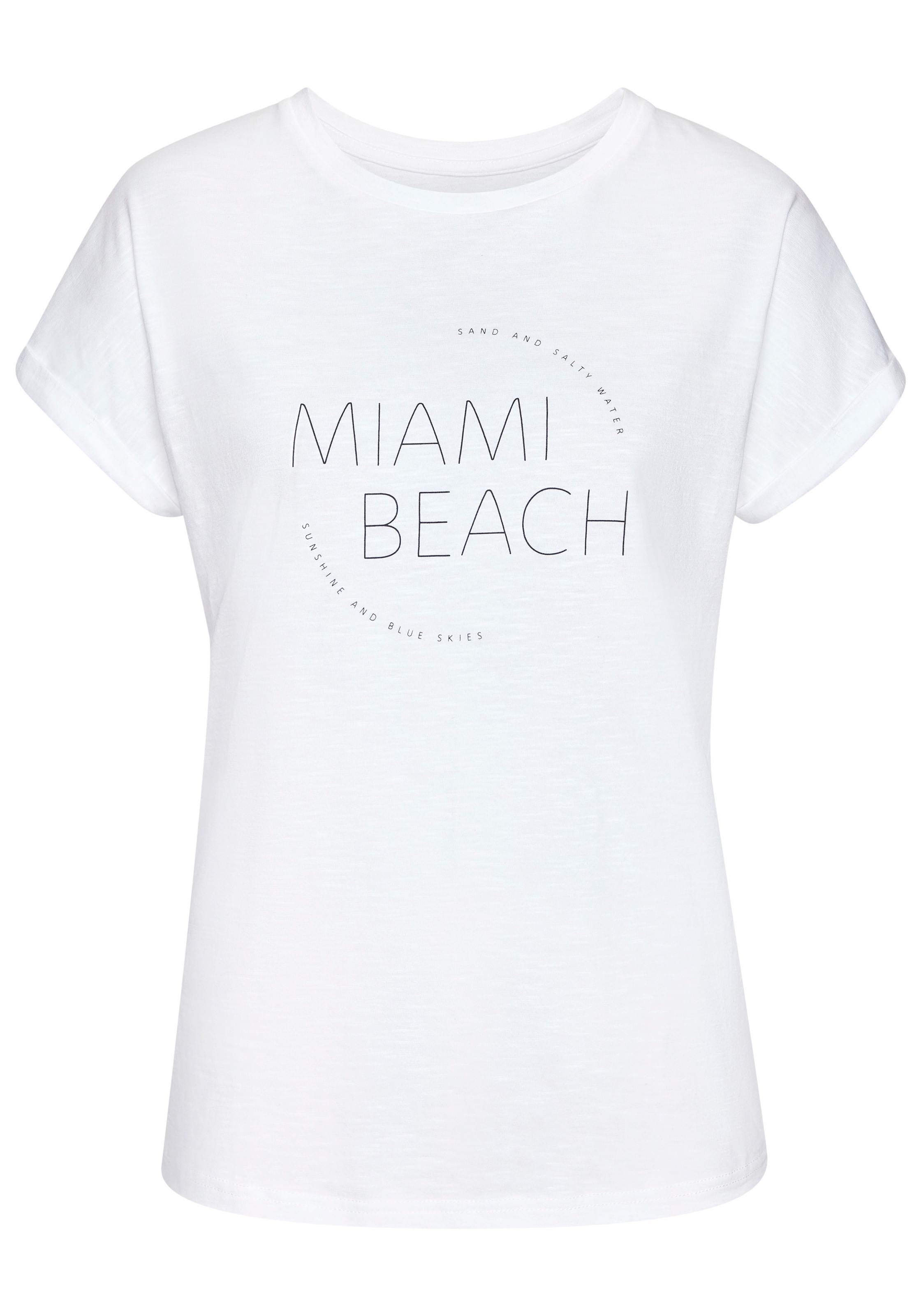Vivance T-Shirt "mit modischem Frontprint", aus weicher Baumwoll-Qualität günstig online kaufen