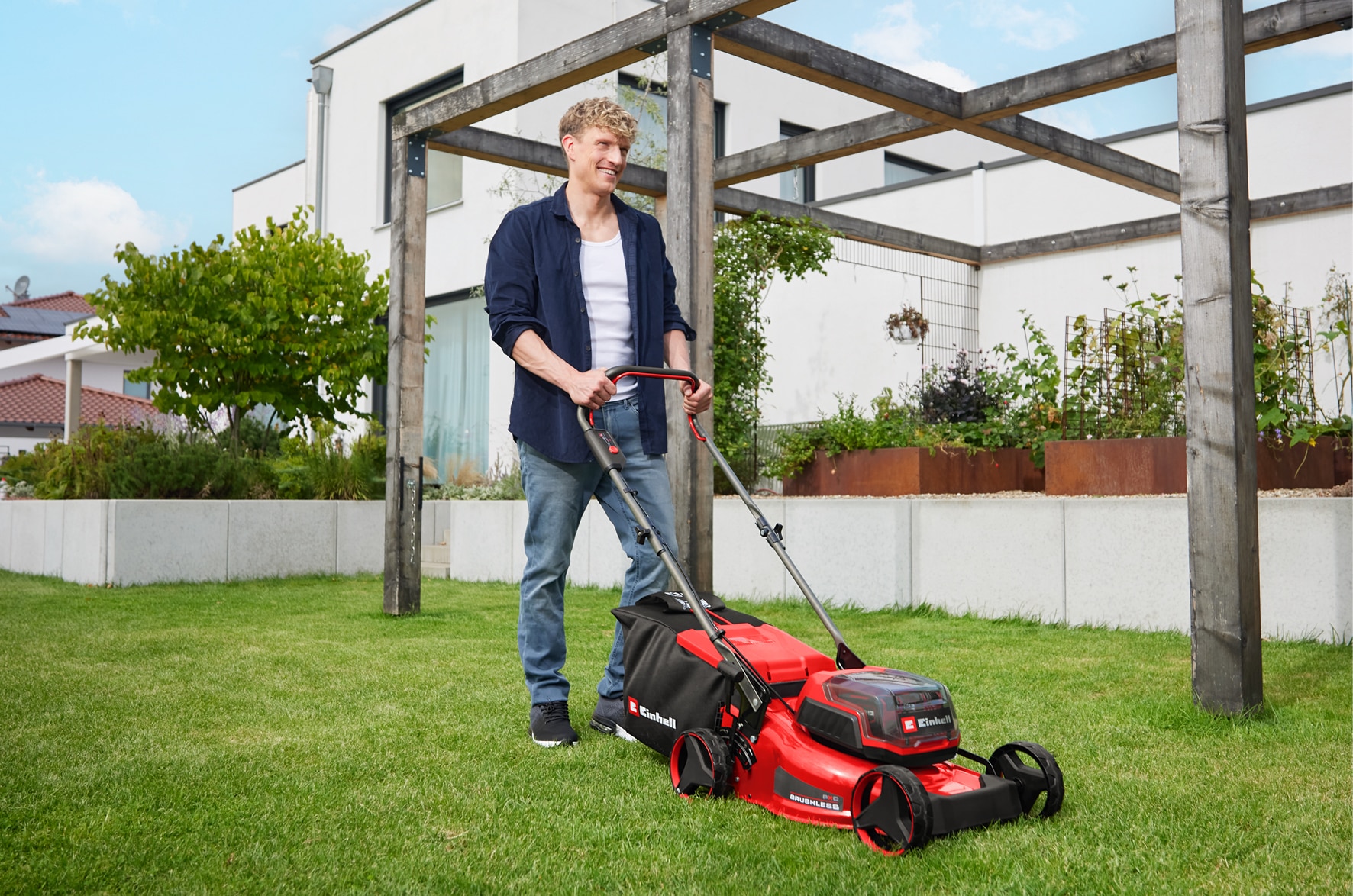 Einhell Akkurasenmäher »GC-CM 36/42 Li BL (2x4,0Ah)« Inkl. Akku und Ladegerät