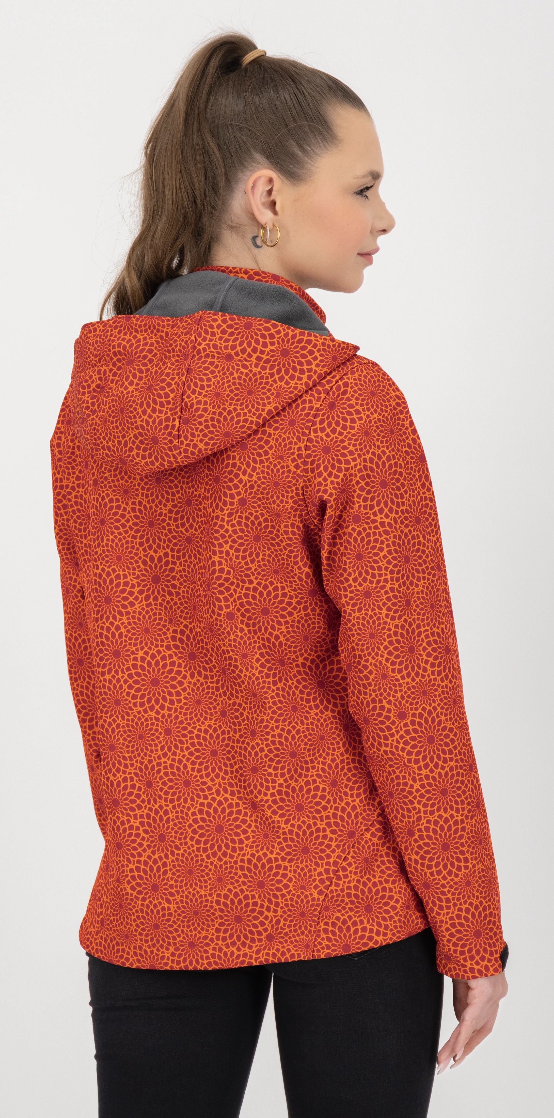 Thumbnail - DEPROC Active Softshelljacke "SHELBY PEAK DC", leichte Softshelljacke mit All-Over-Print und abnehmbarer Kapuze