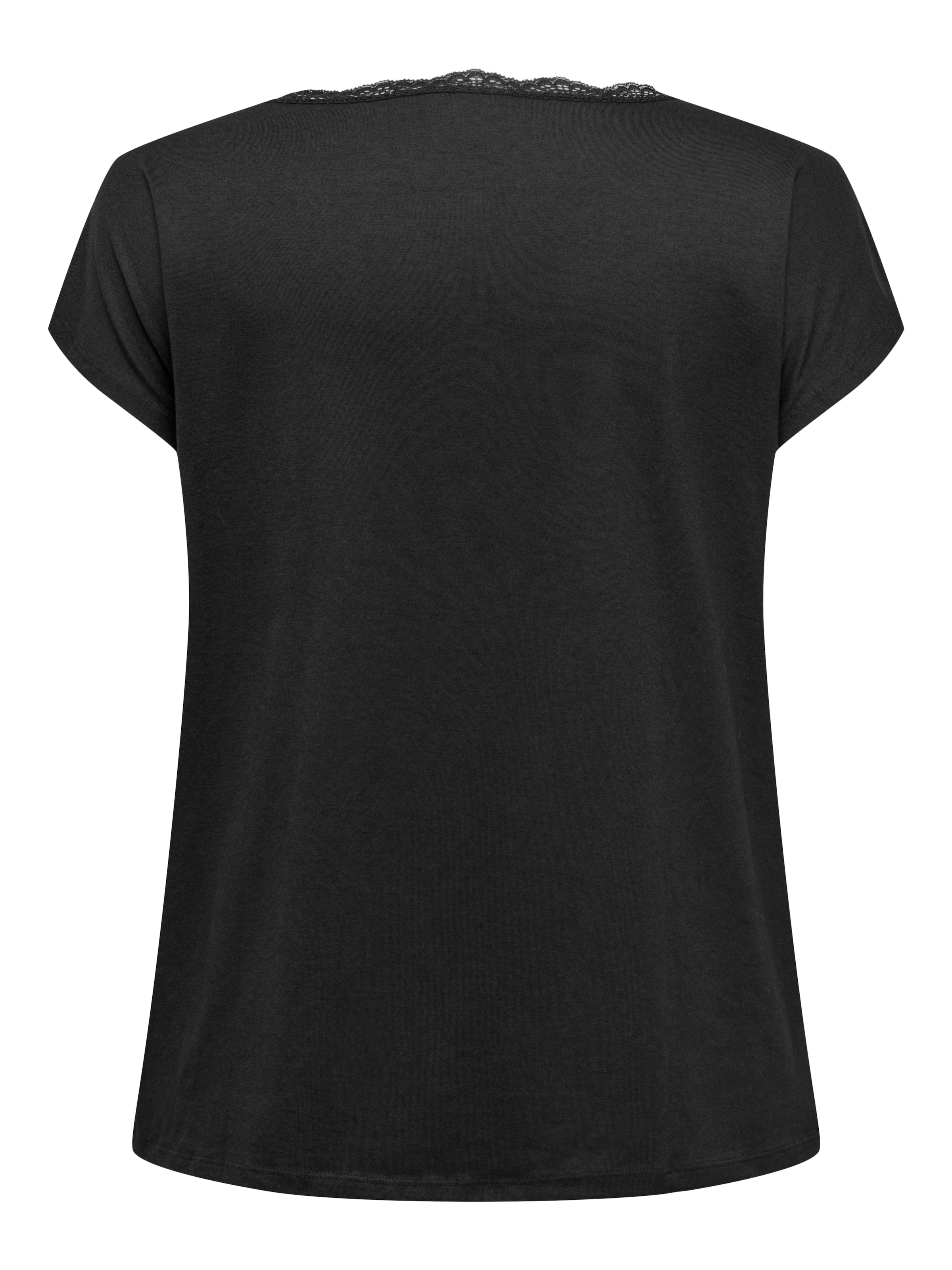 ONLY CARMAKOMA T-Shirt »CARMOSTER S/S LACE V-NECK TOP JRS«