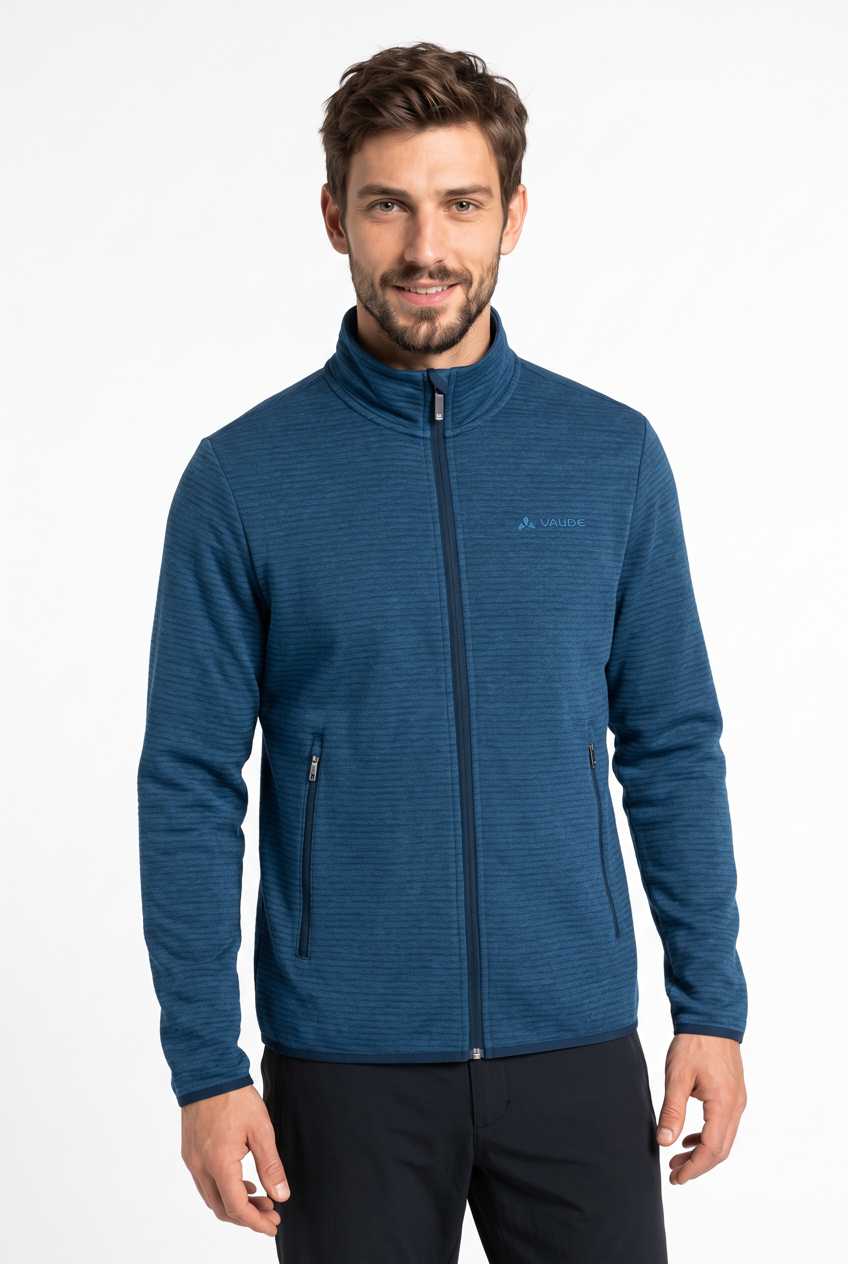 VAUDE Fleecejacke sportlicher Stil, für Alltag und Outdoor, Übergangsjacke