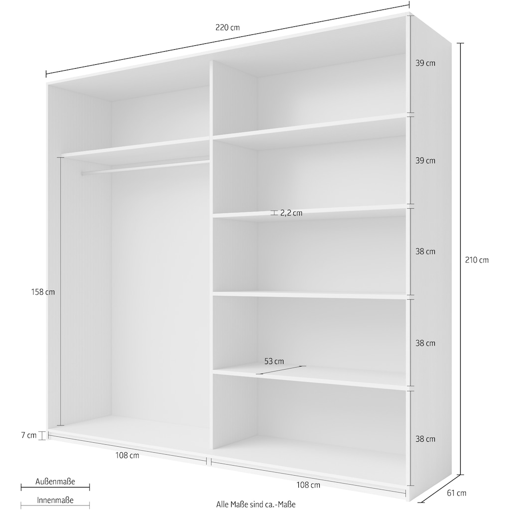 Helvetia Schwebetürenschrank »Galaxy«