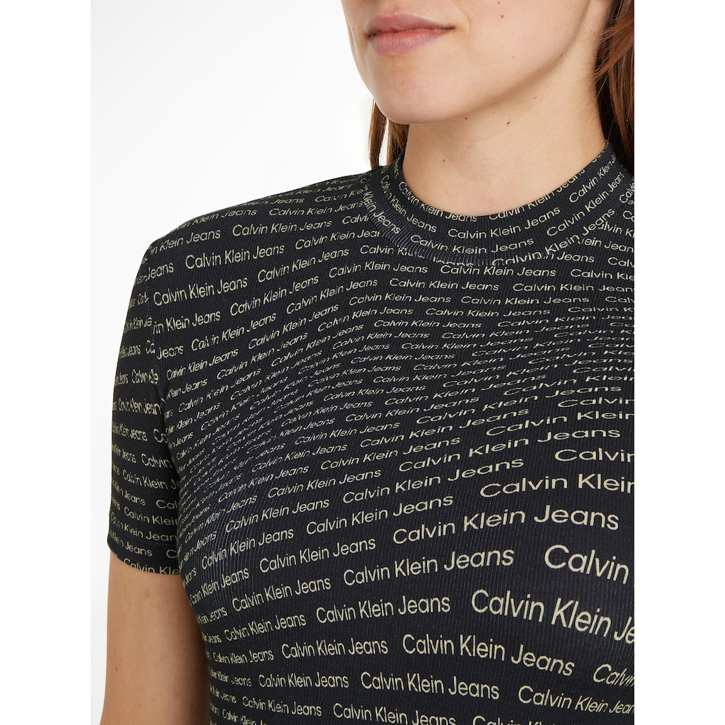 Calvin Klein Jeans Stehkragenshirt »AOP RIB TEE«