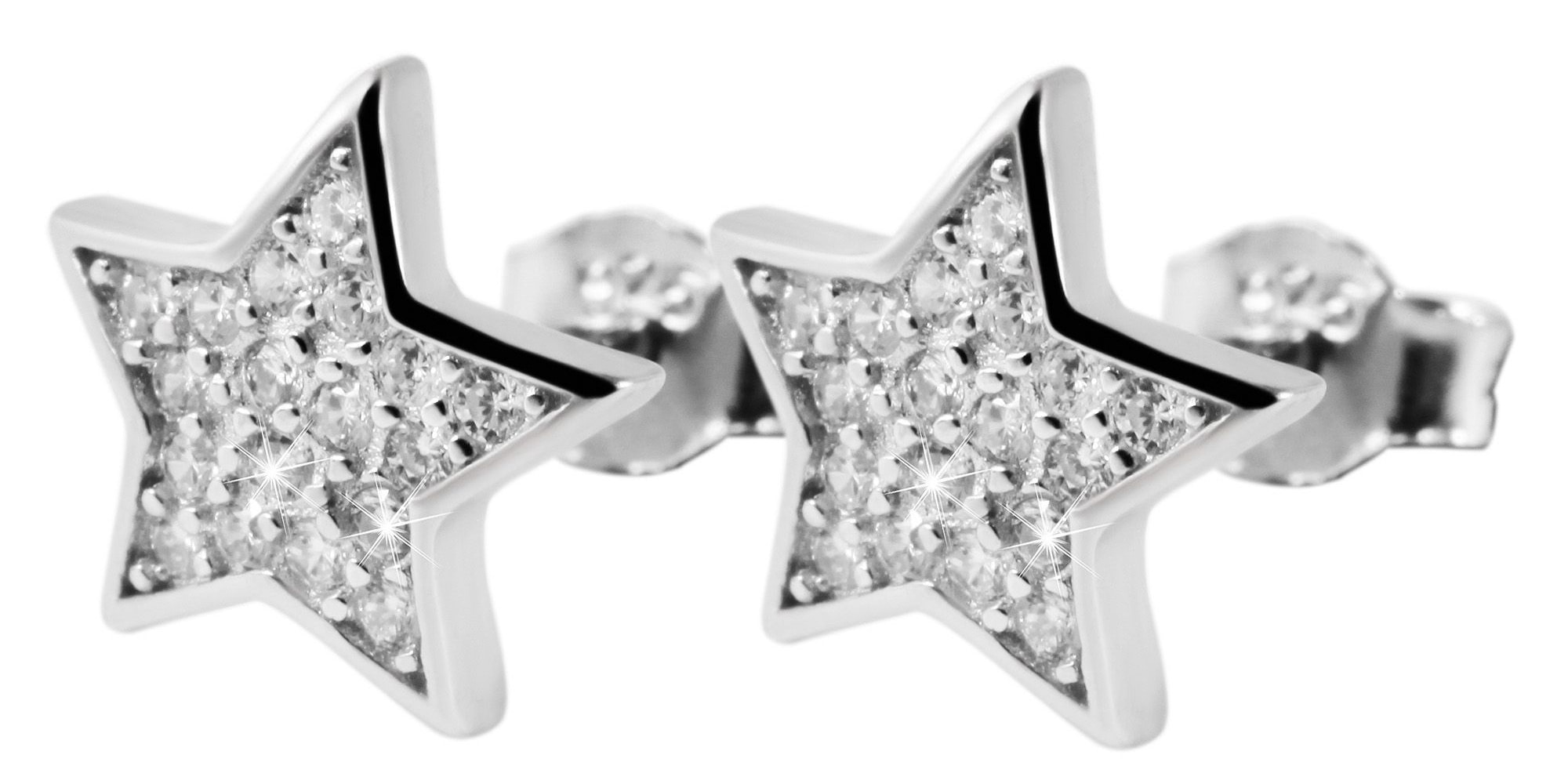 Adelia´s Paar Ohrhänger "Damen Ohrringe – Ohrstecker aus 925 Silber mit Zir günstig online kaufen