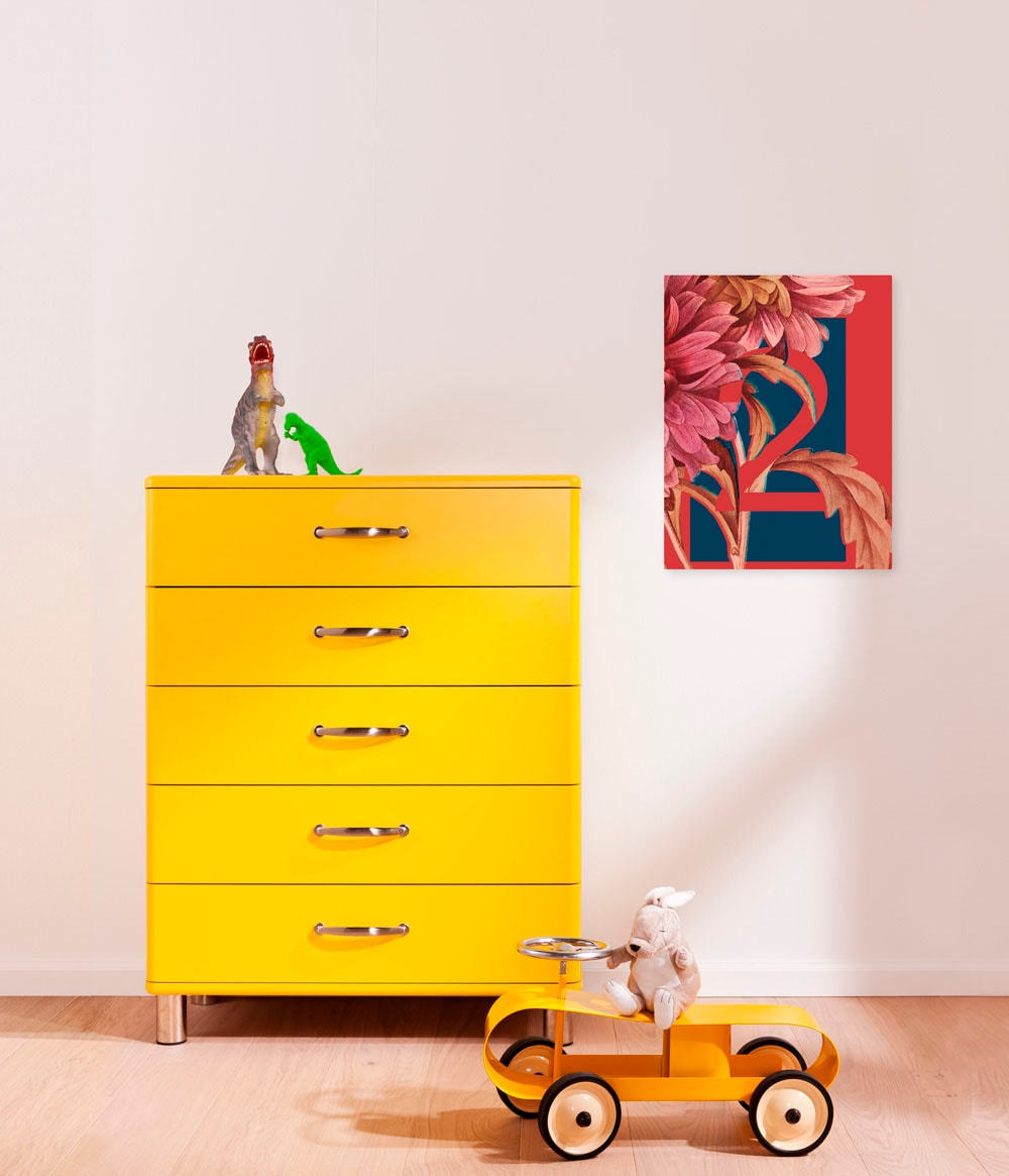 Komar Leinwandbild "Number 2 - Größe 30 x 40 cm" Natur 1 tlg. Keilrahmenbil günstig online kaufen