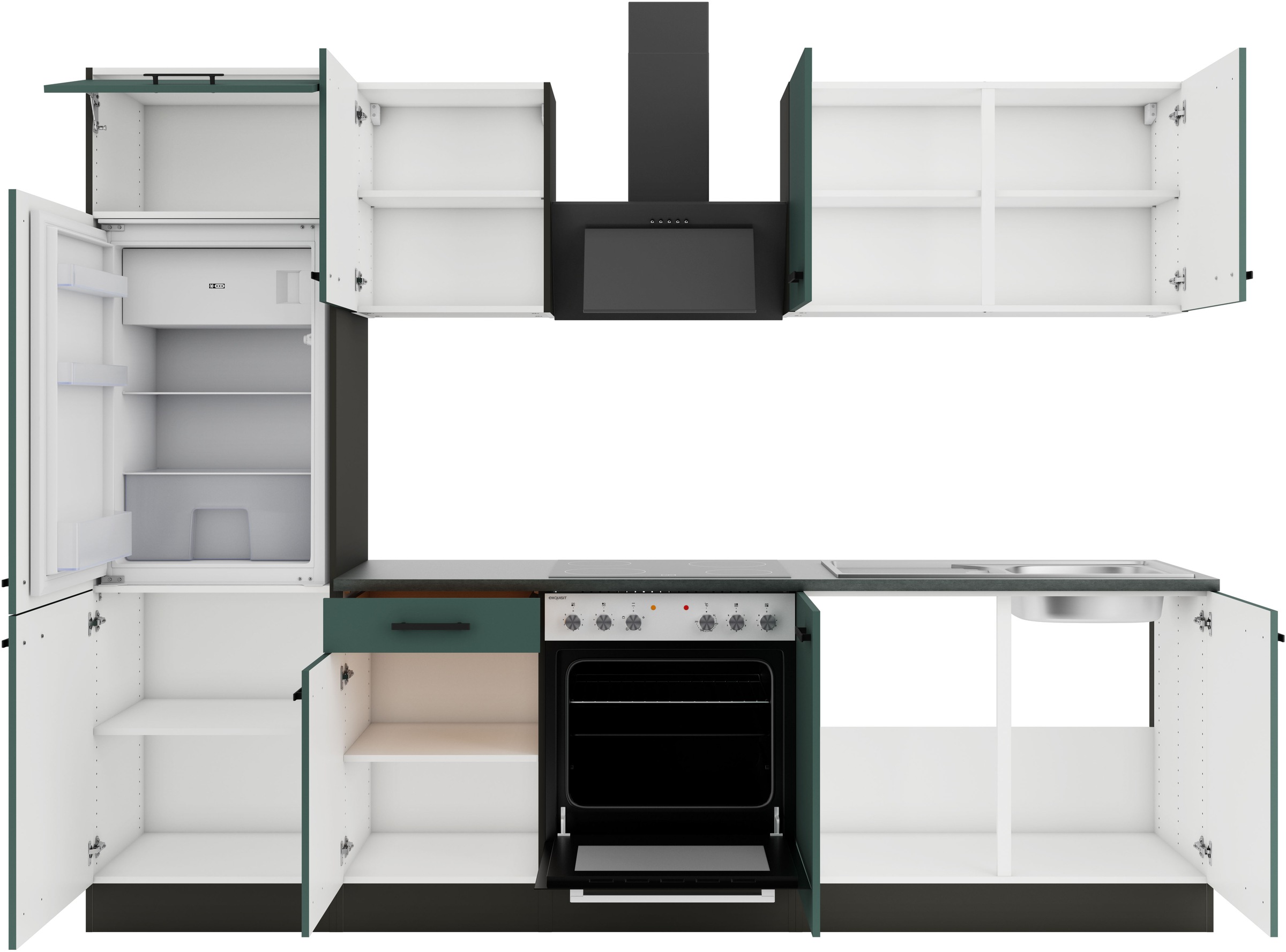 Thumbnail - OPTIFIT Küchenzeile "Palma", Breite 270 cm, wahlweise mit E-Geräten, seitenverkehrt stellbar