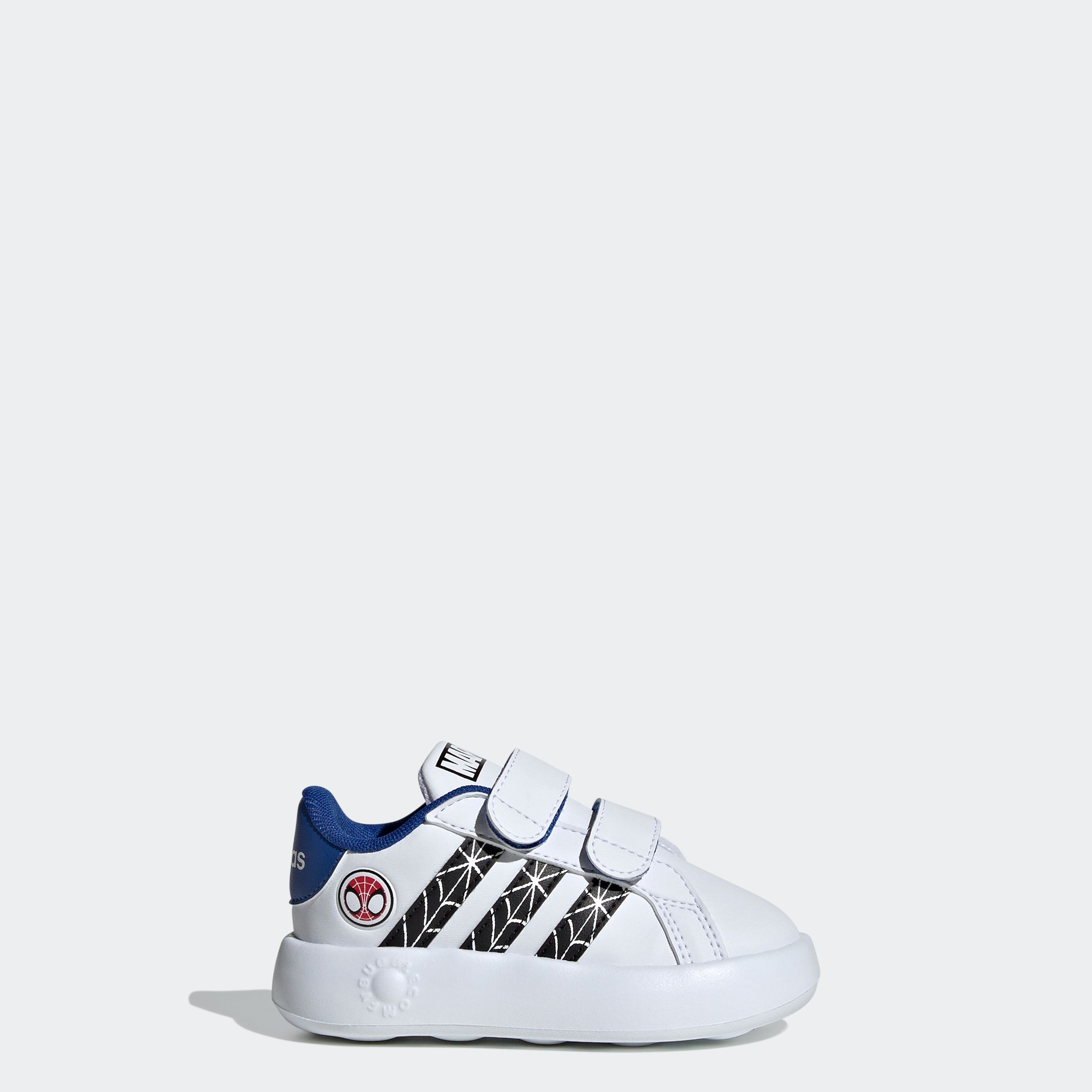 adidas Sportswear Klettschuh »ADIDAS MARVEL SPIDER-MAN KIDS GRAND COURT SCHUH«, Design auf den Spuren des adidas Superstar, für Kinder