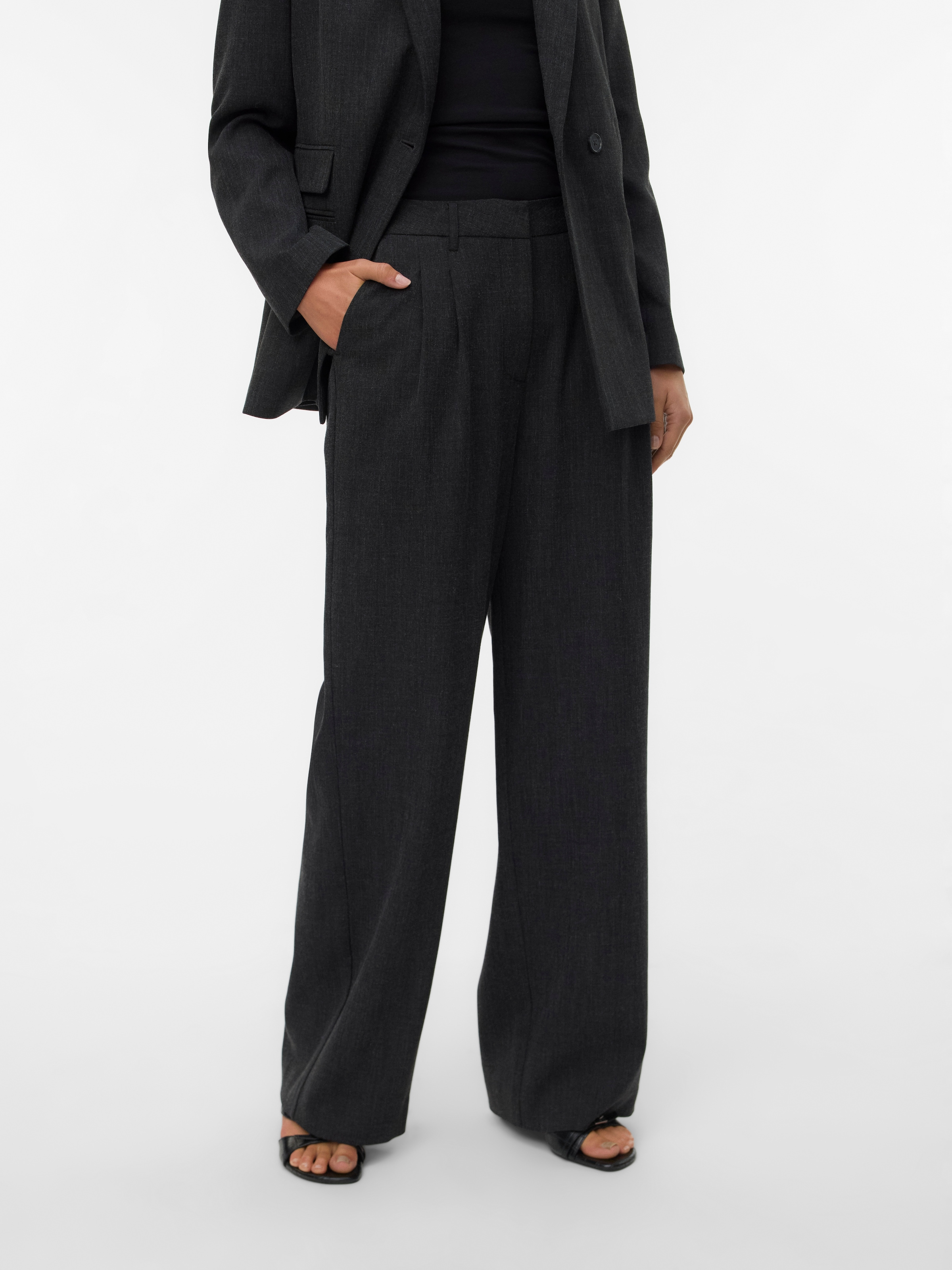 Vero Moda Anzughose "VMBESTIE MW WIDE DAD PANT NOOS" günstig online kaufen