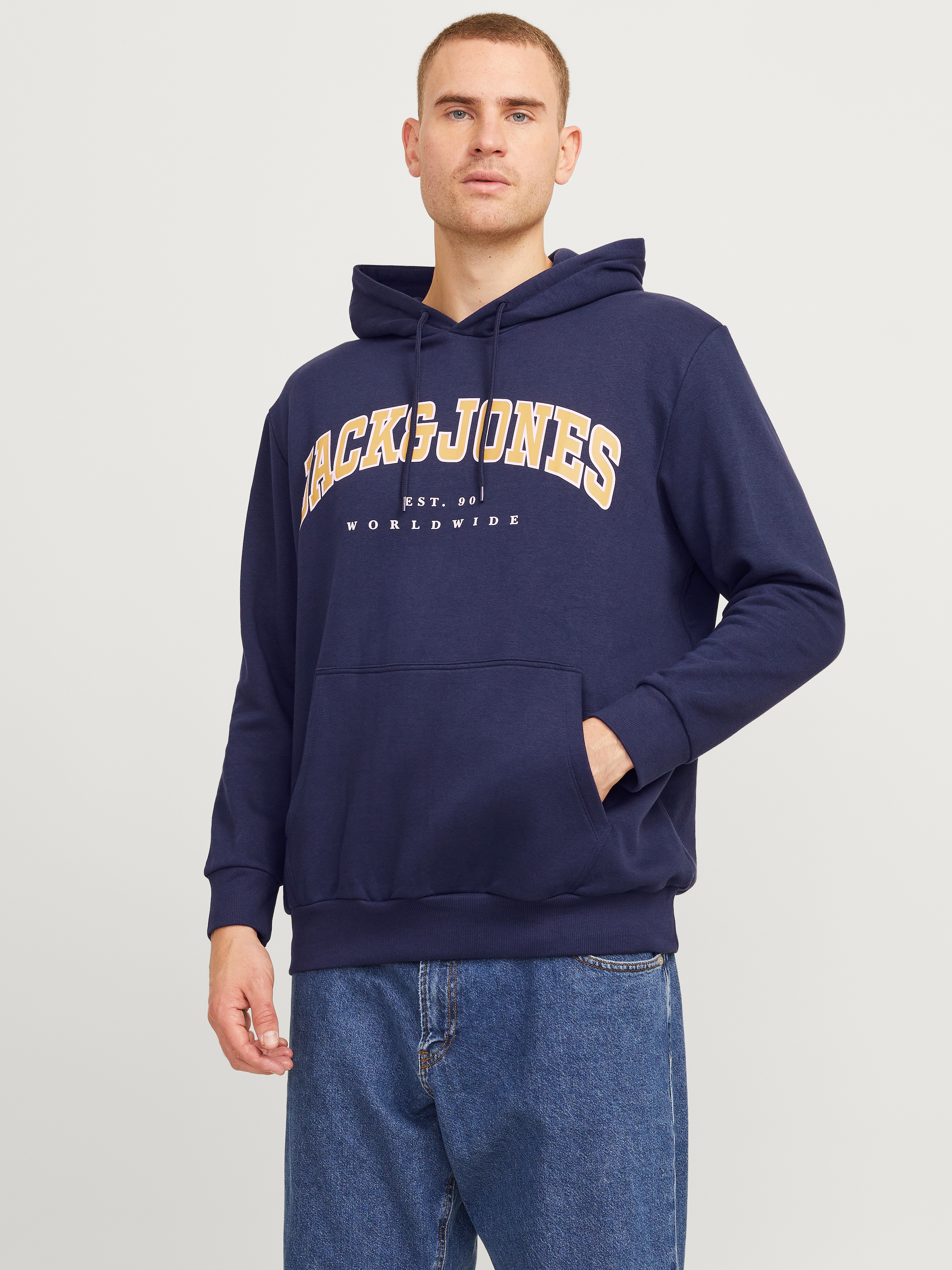 Jack & Jones PlusSize Hoodie "JJECALEB VARSITY SWEAT HOOD NOOS PLS"