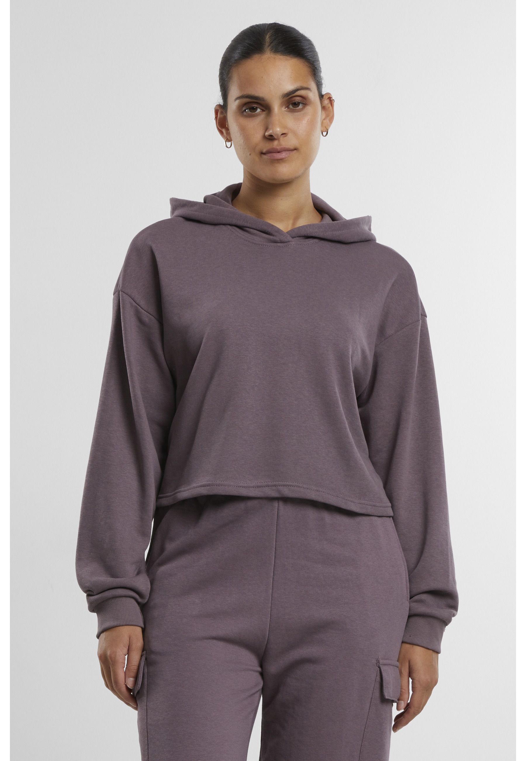 URBAN CLASSICS Kapuzensweatshirt »Urban Classics Damen Ladies Oversized Cropped Light Terry Hoodie«
