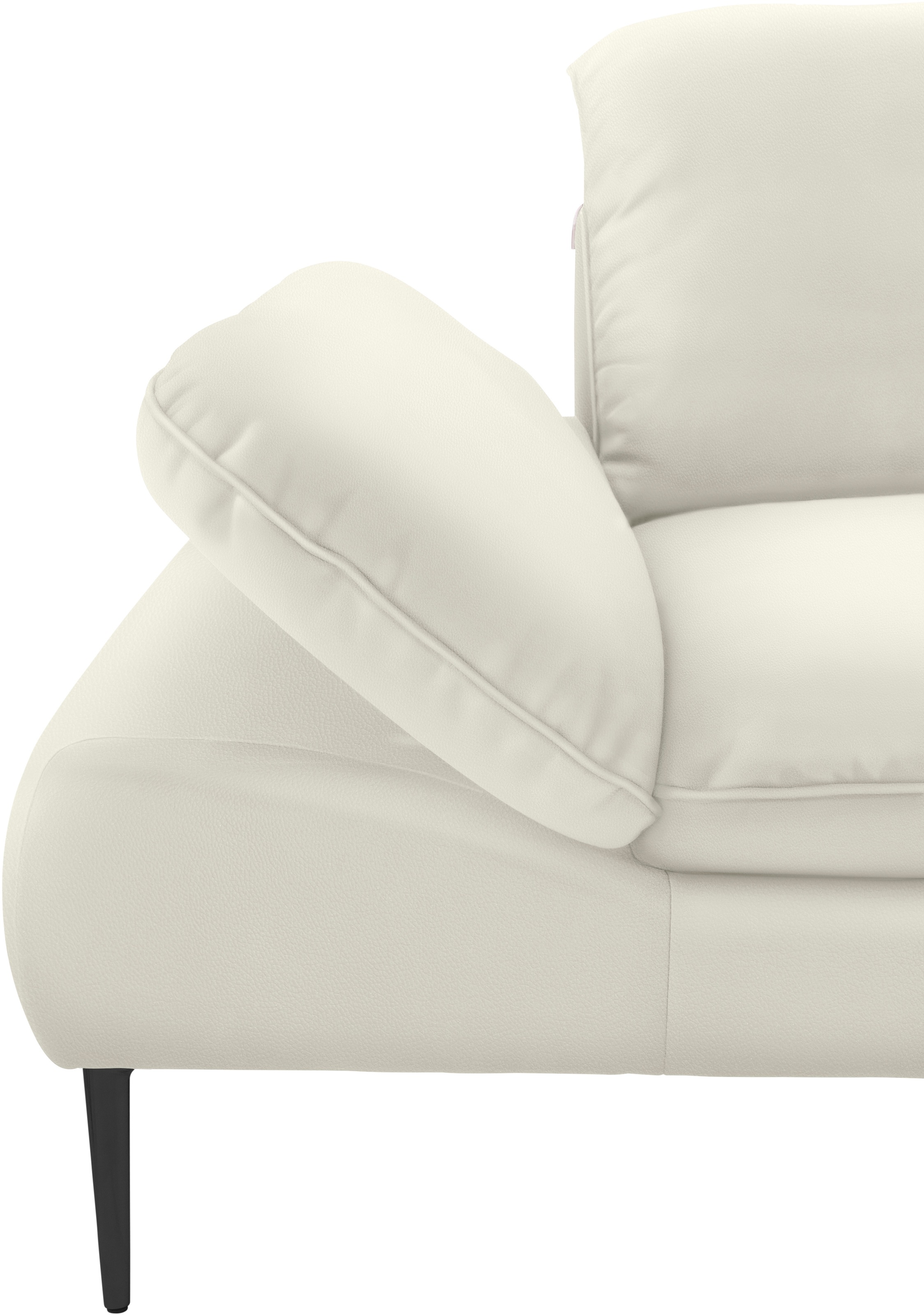 W.SCHILLIG Ecksofa »enjoy&MORE, Designsofa, elegant und bequem, L-Form«, Sitztiefenverstellung, Füße schwarz pulverbeschichtet, Breite 310 cm