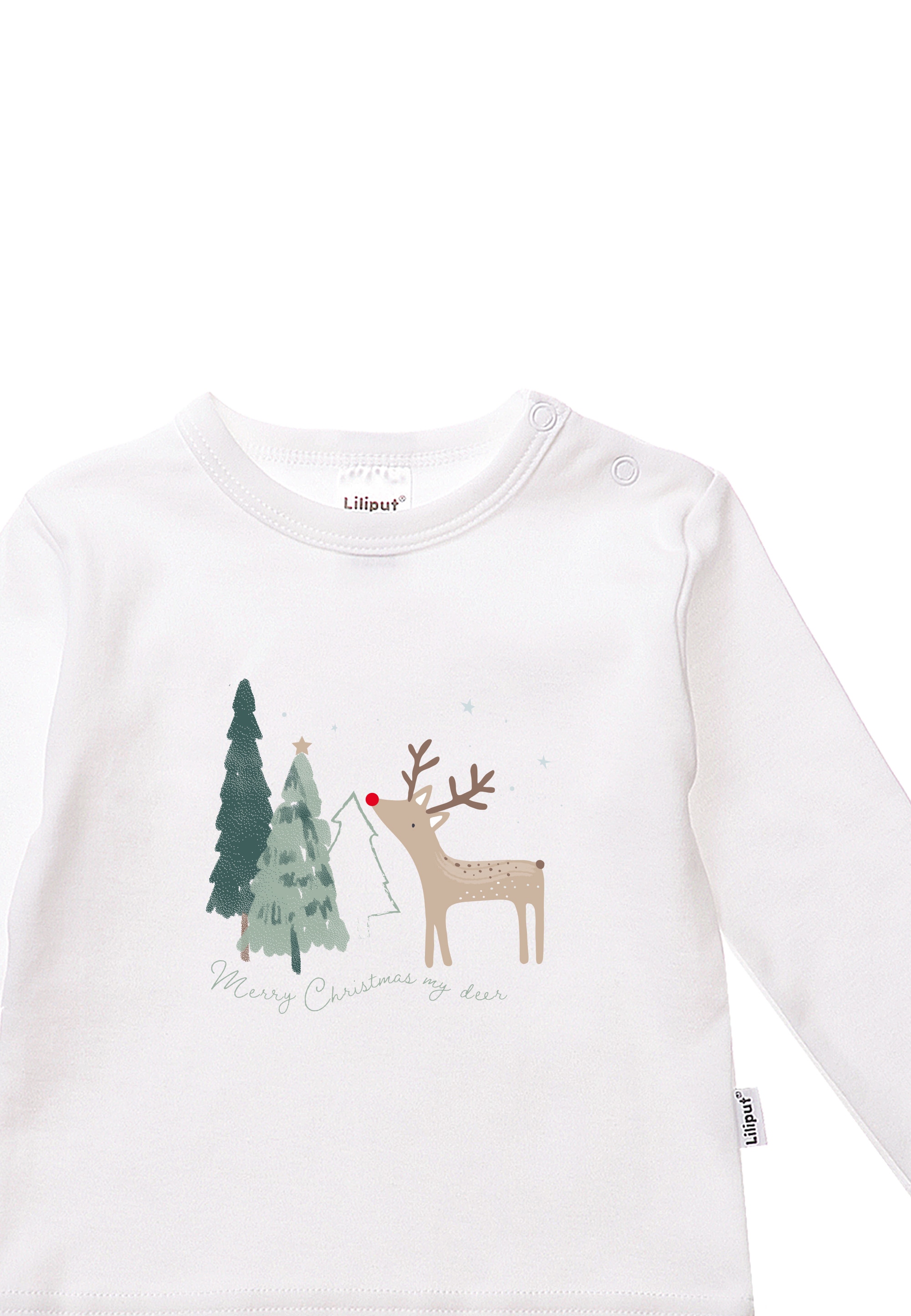 T-Shirt mit Christmas«, bestellen »Merry bequemem BAUR Liliput online | Rundhalsausschnitt