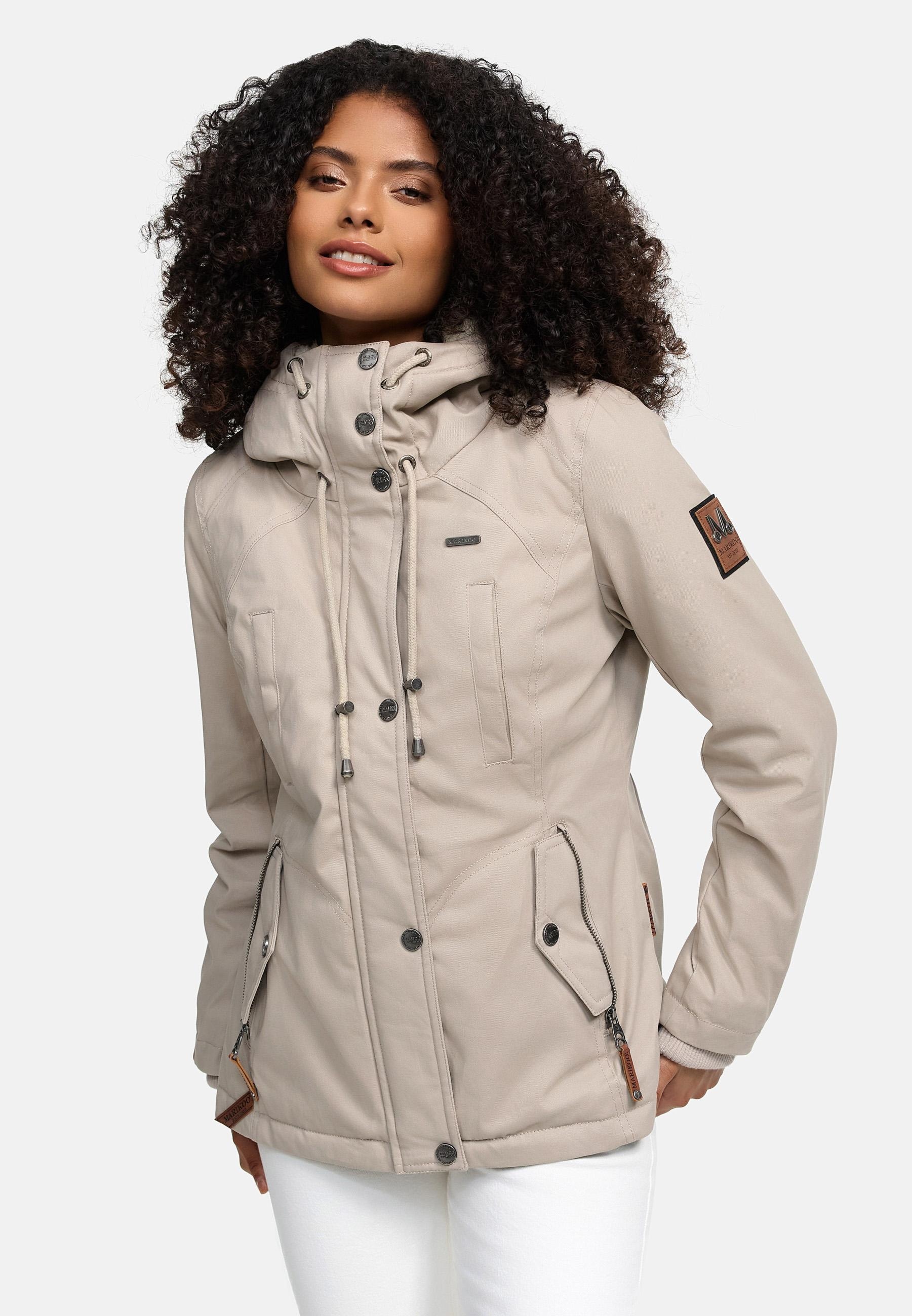 Marikoo Winterjacke »Bikoo«, mit Kapuze, sportliche Damen Outdoor Baumwolljacke mit Kapuze