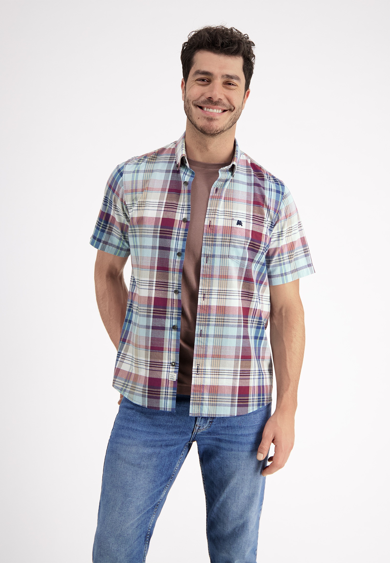 LERROS Kurzarmhemd "Halbarmhemd, kariert" günstig online kaufen