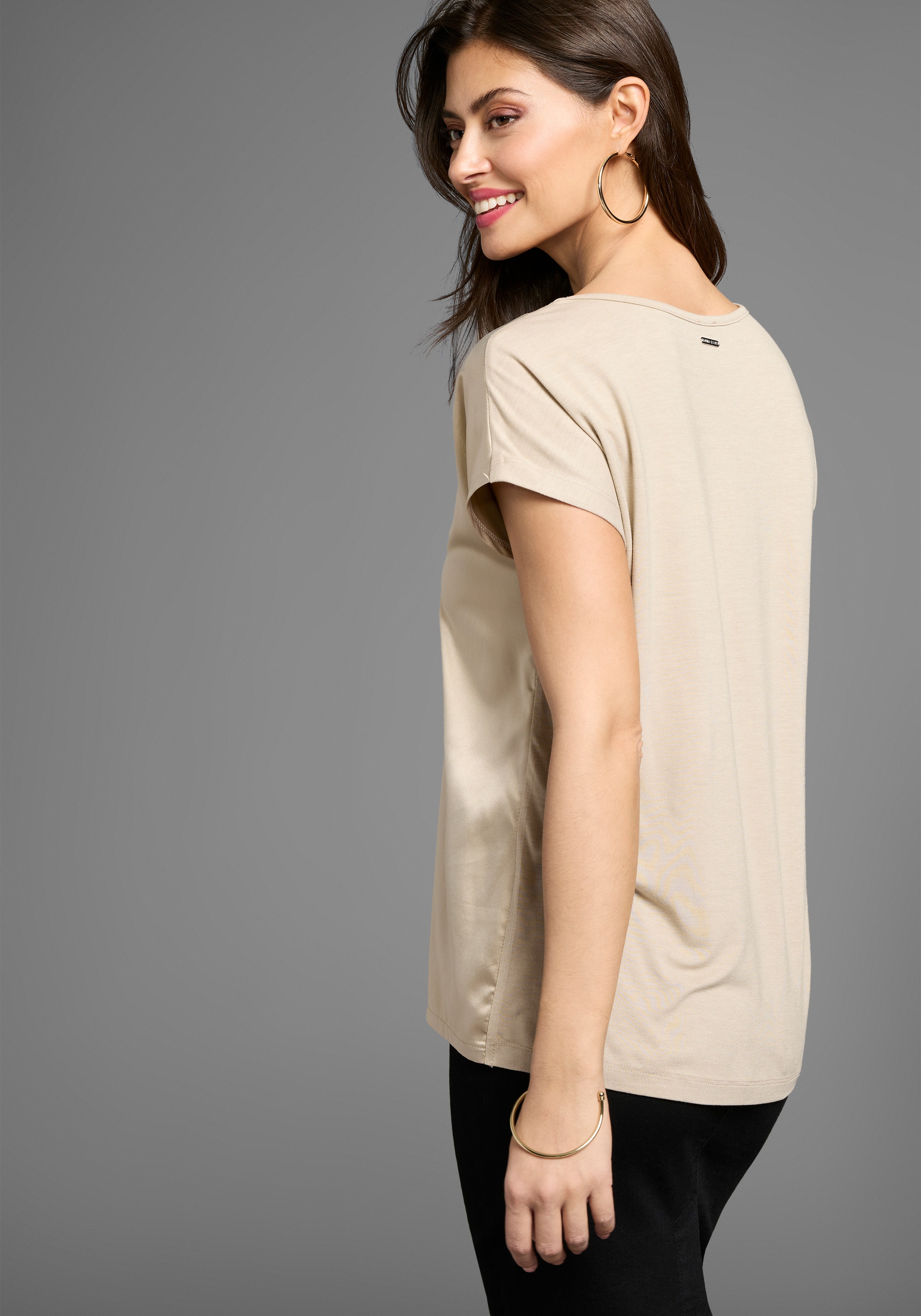Laura Scott Shirtbluse, mit Spitze und Materialmix günstig online kaufen