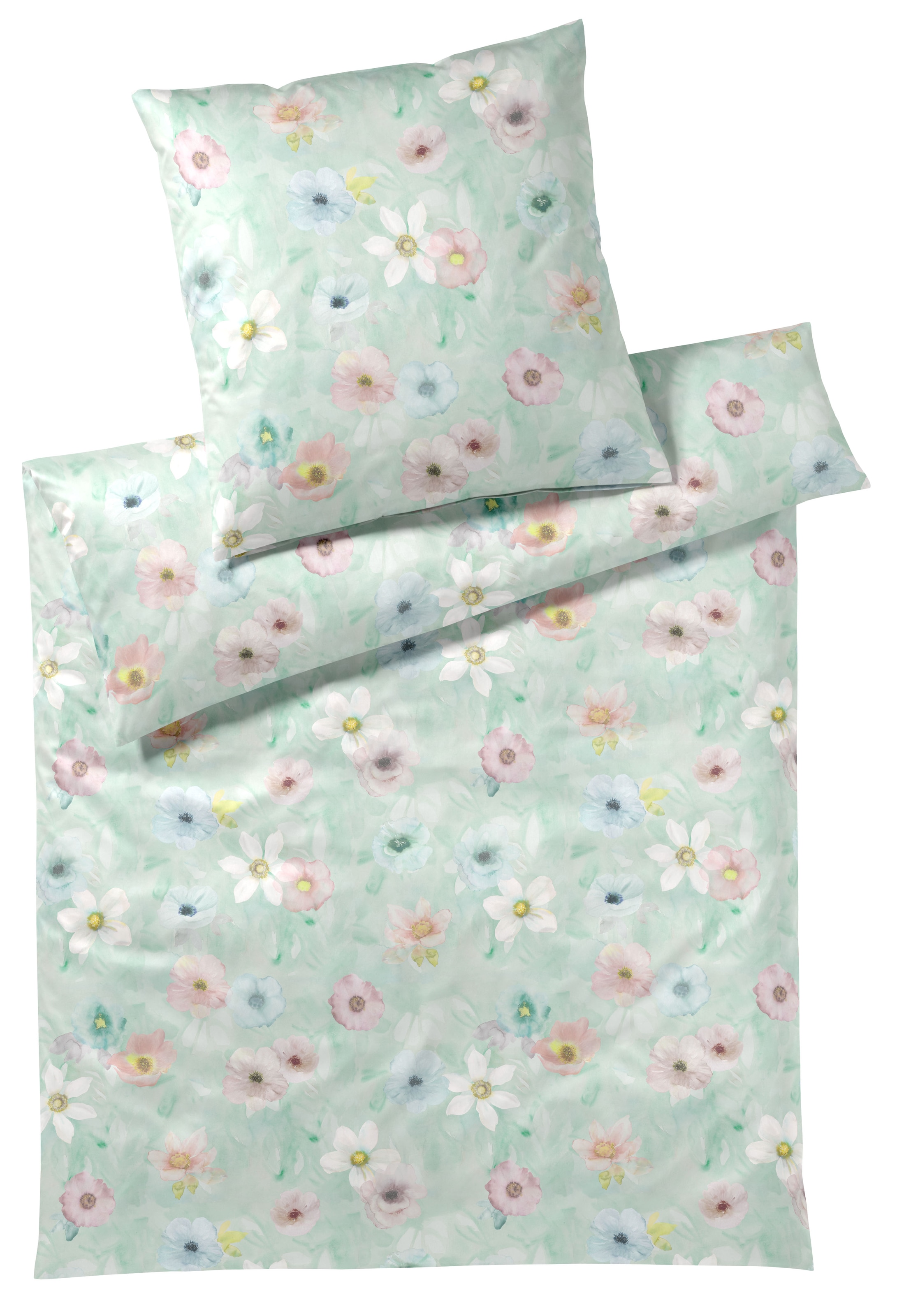Elegante Bettwäsche "Pastel Jersey" 2 Stk. tlg. angenehmes Hautgefühl günstig online kaufen