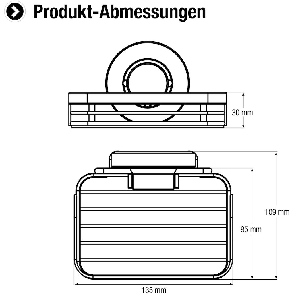 CORNAT Seifenkorb »3 Befestigungsoptionen mit Saugnapf, Klebepad & Bohren«