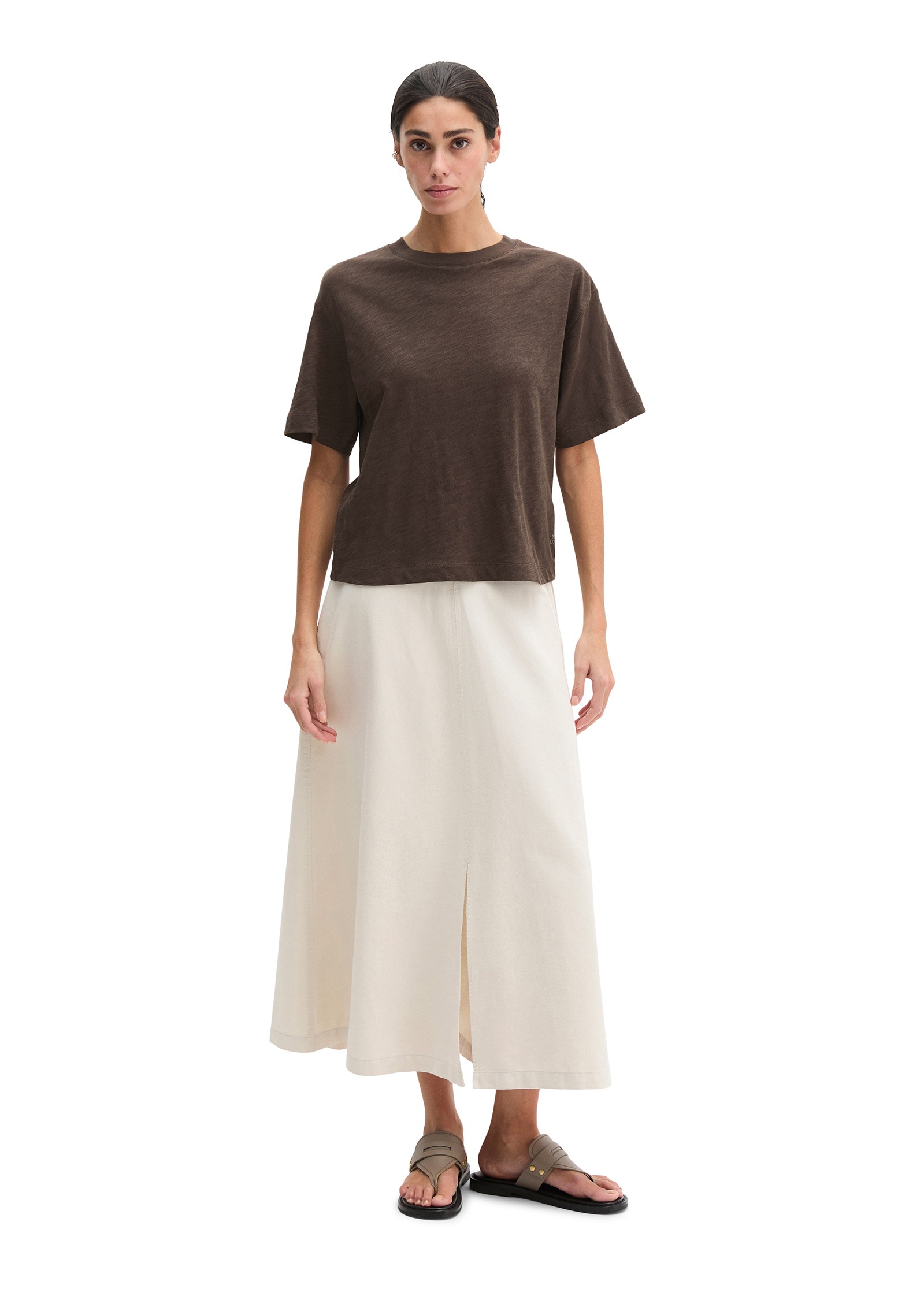 Marc O'Polo T-Shirt Marron S Femme 7