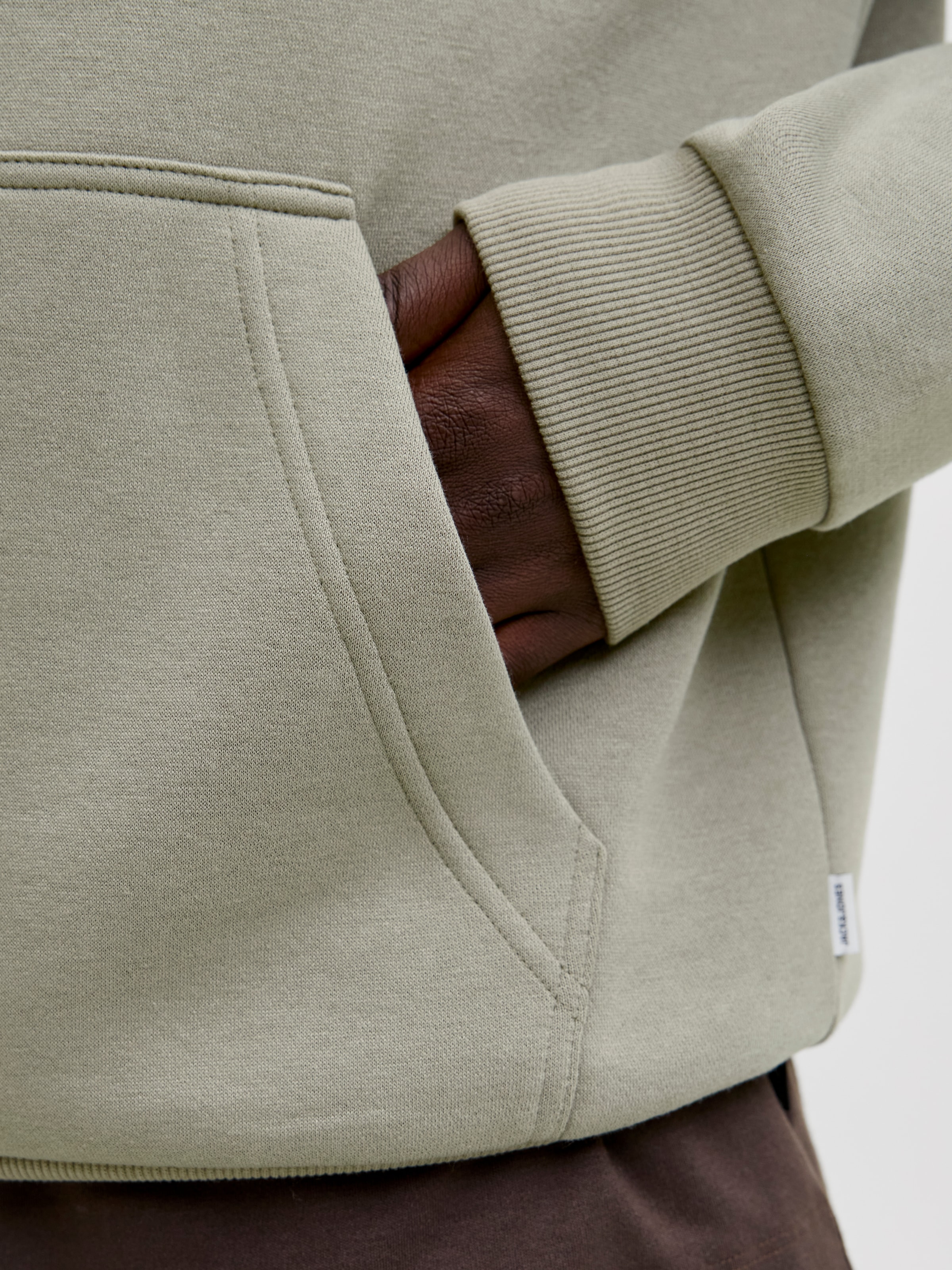Jack & Jones Kapuzensweatshirt »JJEBRADLEY SWEAT HOOD NOOS«, Materialmix, relaxed fit

