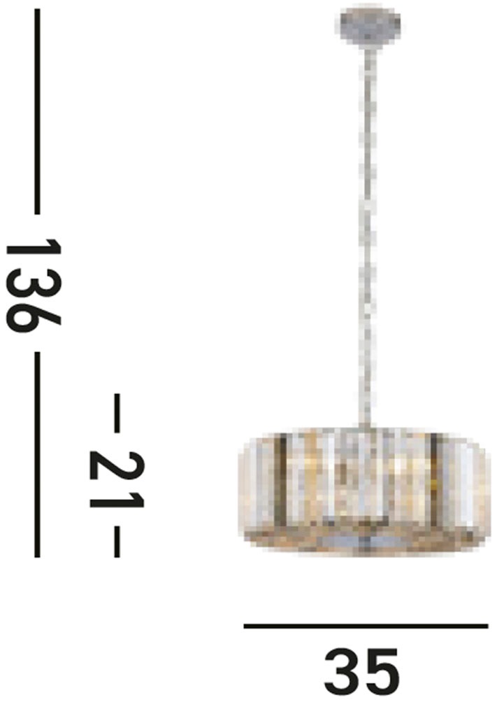 Searchlight Hängeleuchte »Hängeleuchte Chapeau« E27 1 Stk. Glamourös